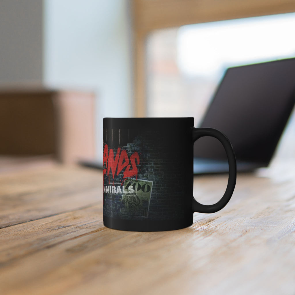 Black Mug — 'Madlands: Caged Cannibals' Horror Band Logo Coffee Cup (11oz/15oz)