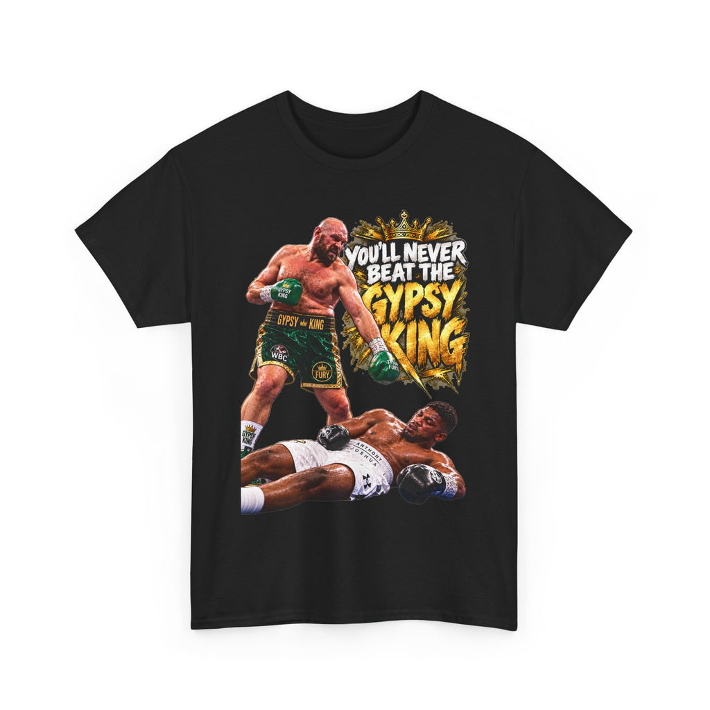 Boxing Graphic Tee – "You'll Never Beat the Gypsy King" Fight Shirt
