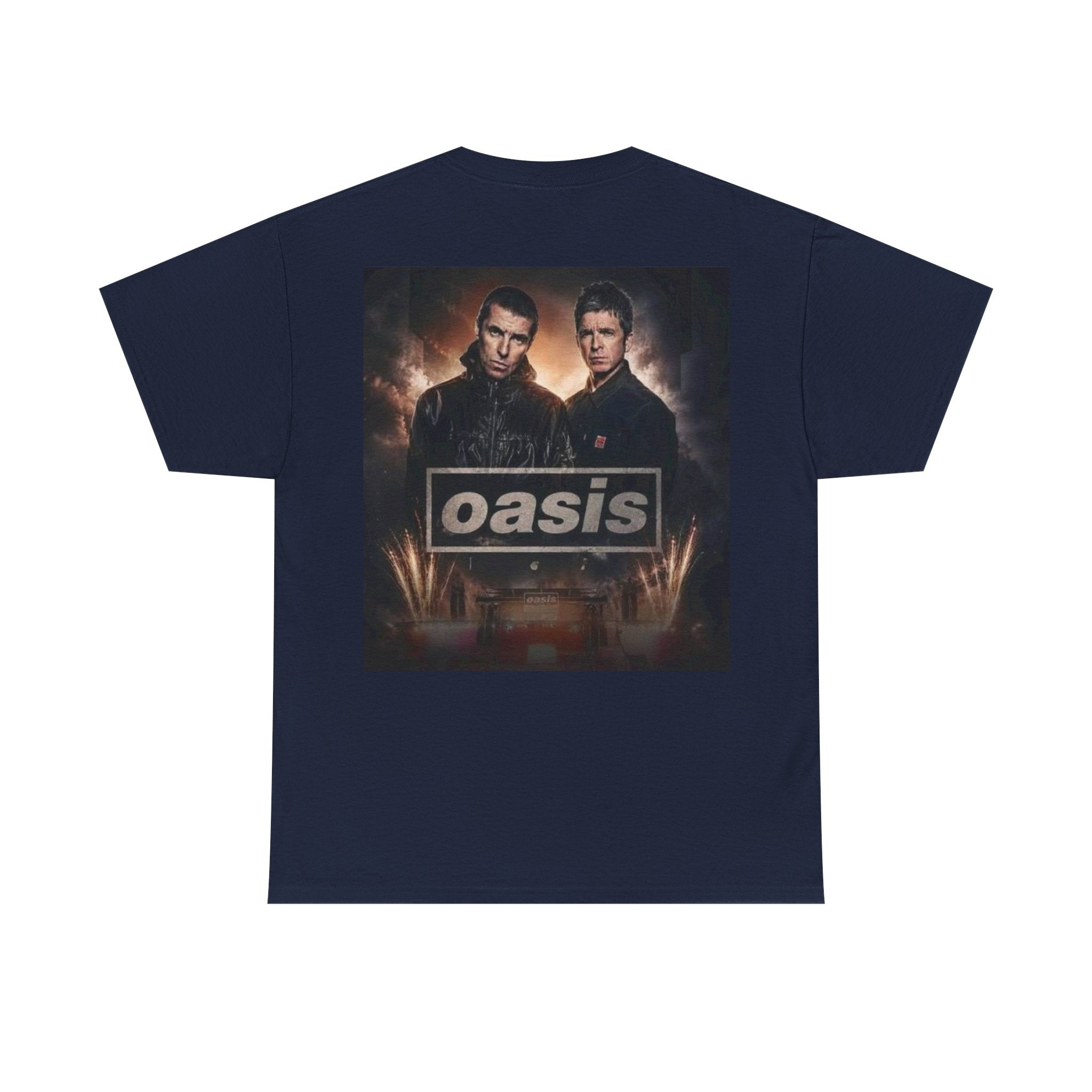 Oasis Band Logo Tee — Retro Rock Concert Graphic T-Shirt
