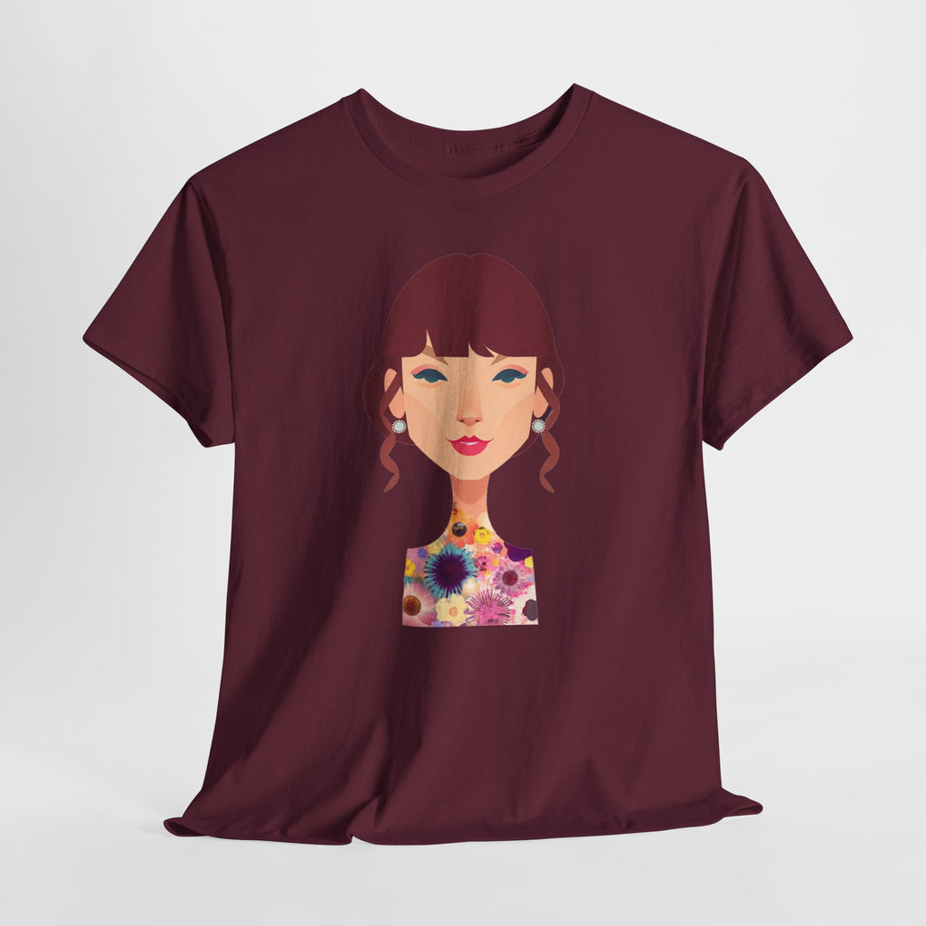 T Swift Illustration Cotton T-Shirt