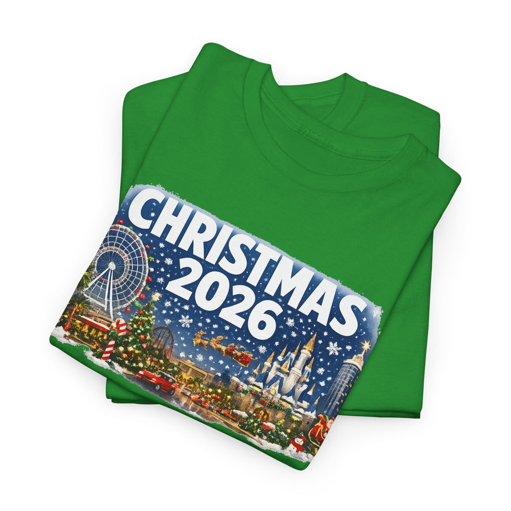 Christmas 2026 Holiday Tee — Festive Winter Village Graphic T-Shirt