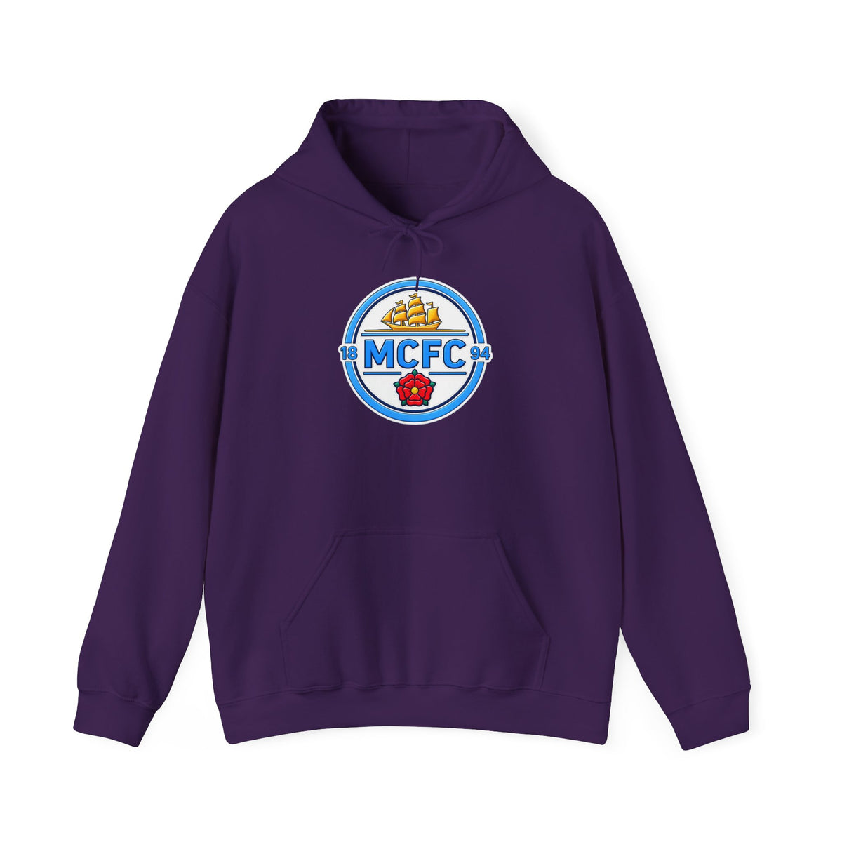 MCFC Logo Hoodie – Vintage Football Club Crest Pullover