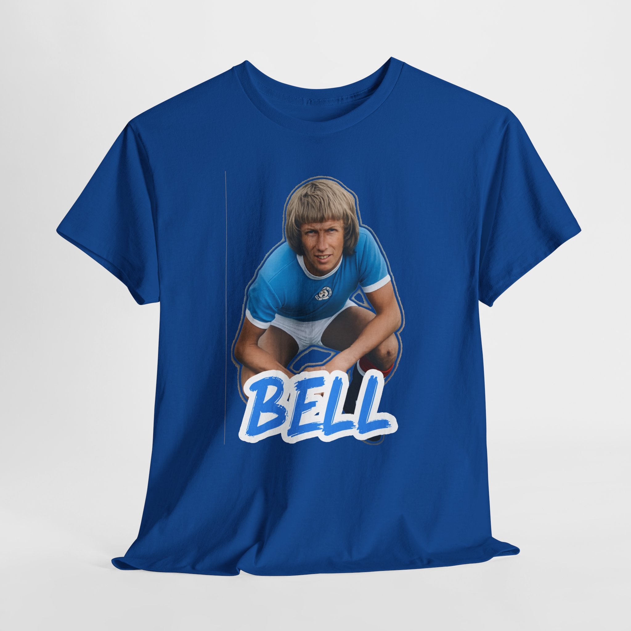 Colin Bell Manchester City Legend Retro Soccer Tee — Vintage Player Graphic T-Shirt
