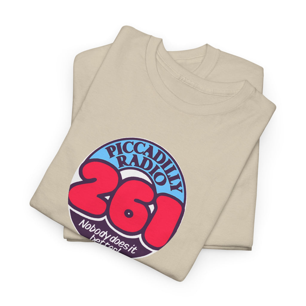 Piccadilly Radio '261' Logo T‑Shirt — Vintage Unofficial Radio Station Graphic Tee