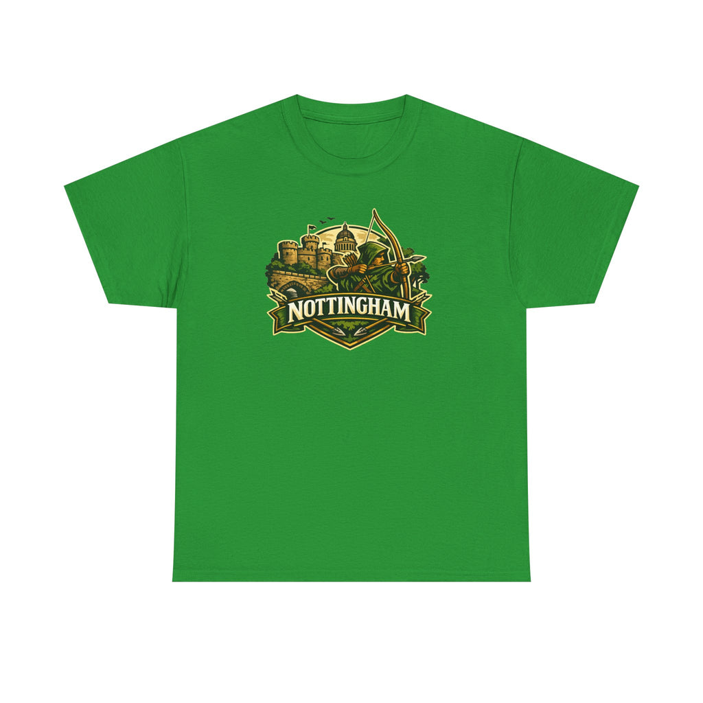 Nottingham Vintage Crest T-Shirt — Robin Hood Castle Travel Tee