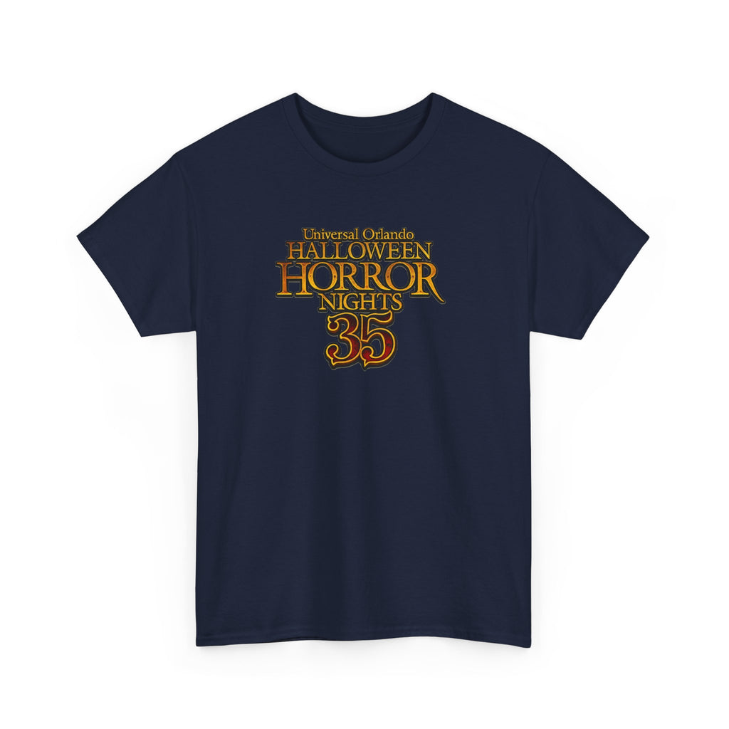 Halloween Horror Nights 35 T‑Shirt — Retro Theme Park Event Tee