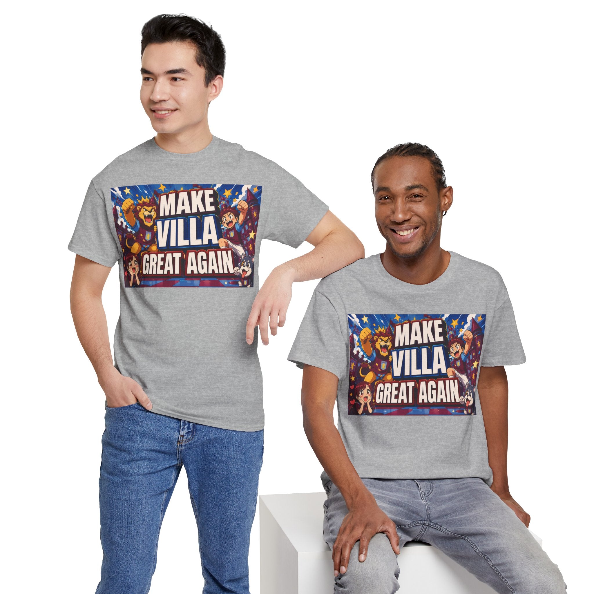 Aston VIlla Make Villa Great Again T-Shirt — Funny Political Parody Tee