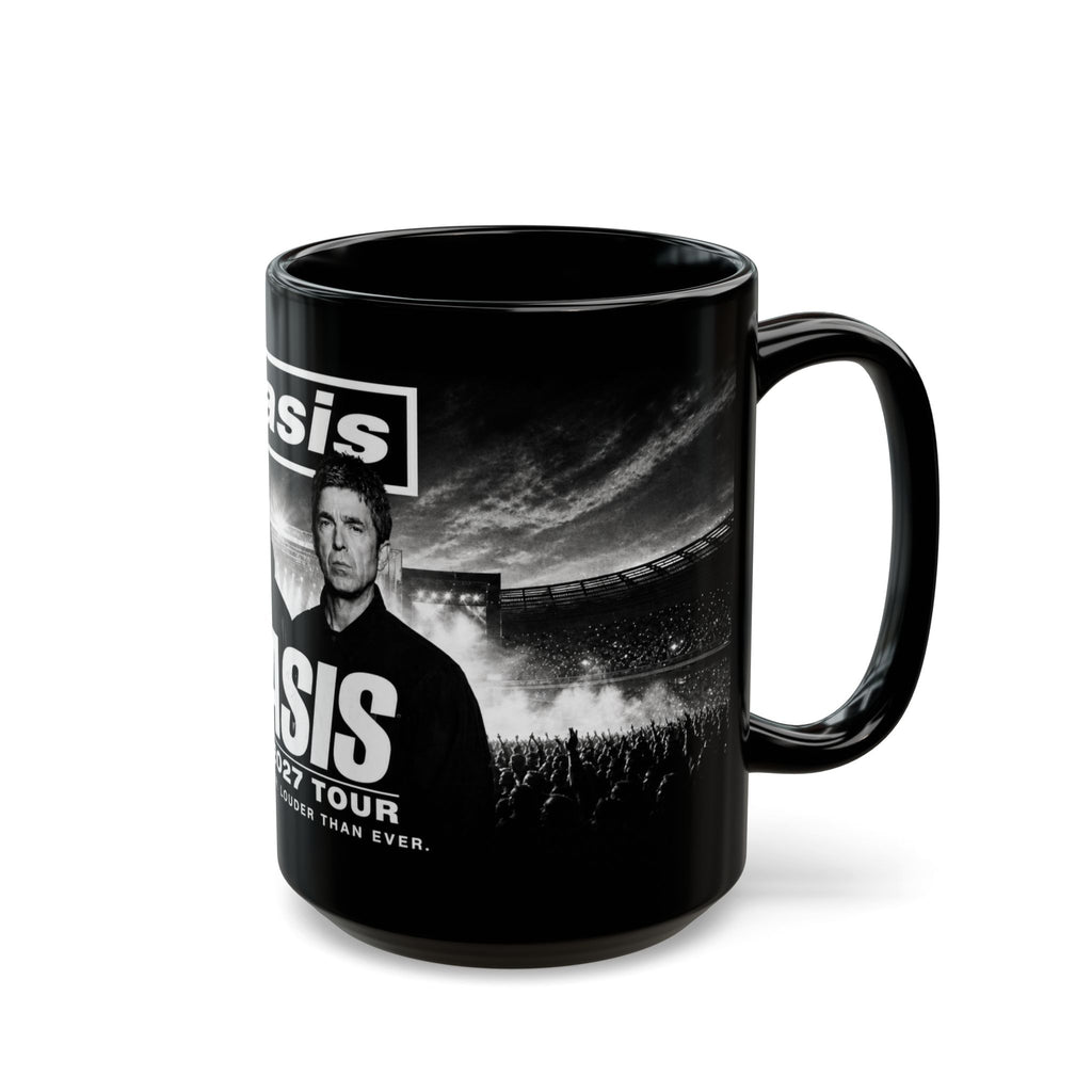 Oasis The 2027 Tour Inspired Black Coffee Mug