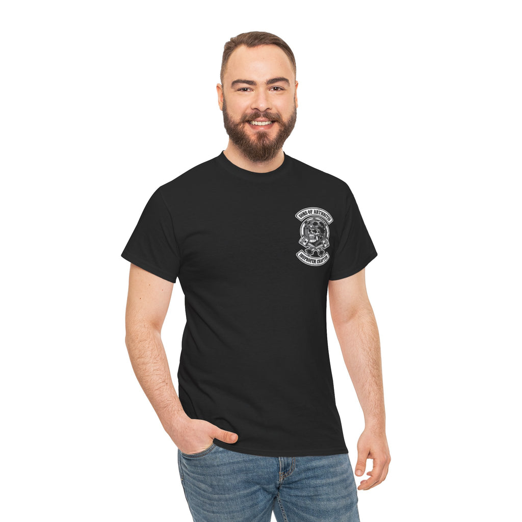Sons of Arthritis Tee — Humorous Biker Skull "Ibuprofen Chapter" T-Shirt