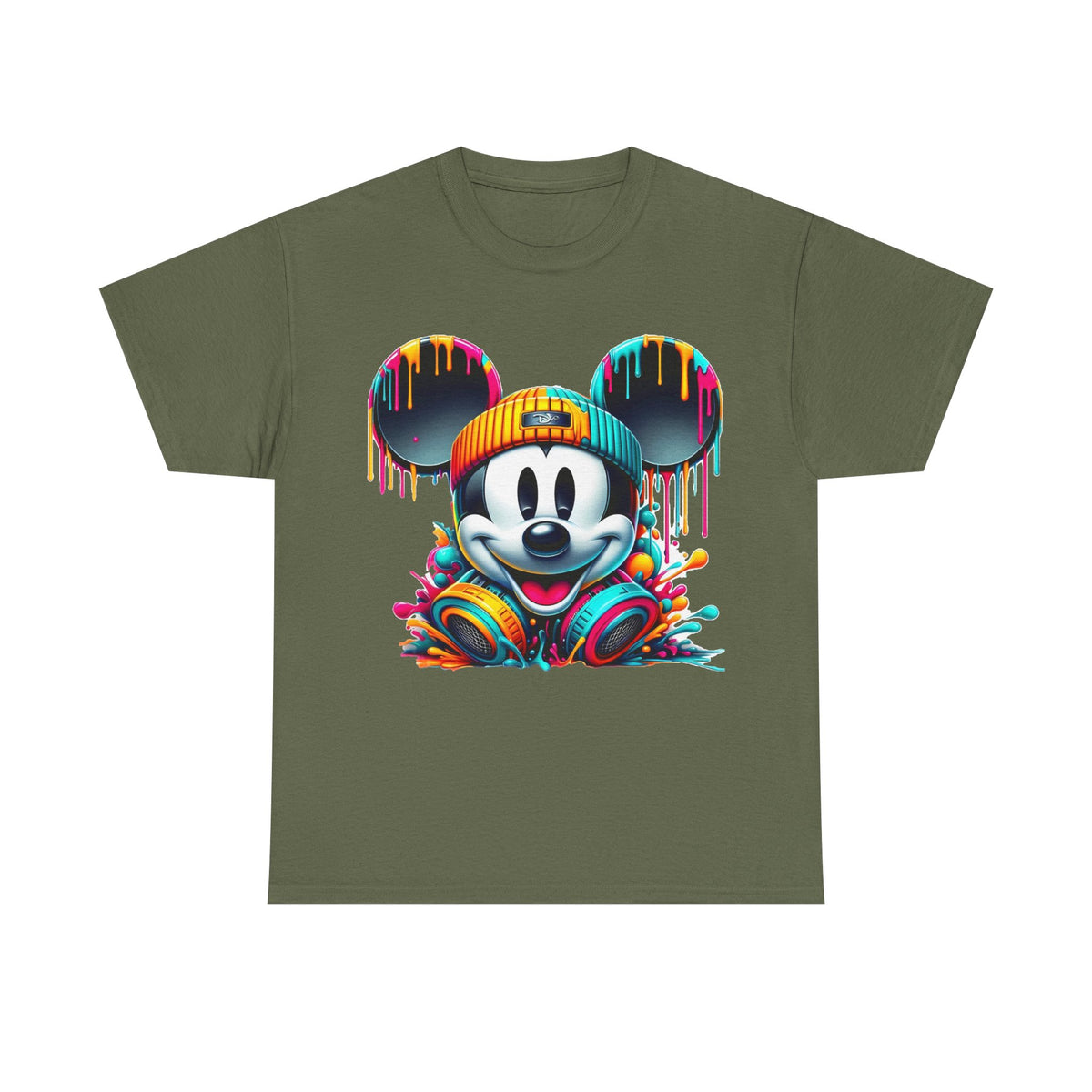 Mickey Graphic Tee — Colorful Street Art Mouse Character T-Shirt