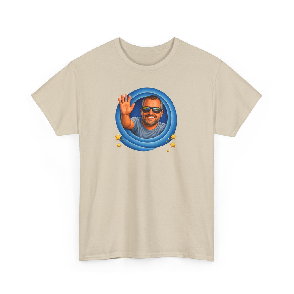 T-Shirt — "That's All, Folks!" Waving Portrait Graphic Tee