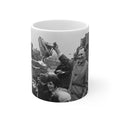 Joe Mercer Manchester City Victory Photo Mug – Black & White Retro Football Celebration Coffee Cup (11oz/15oz)