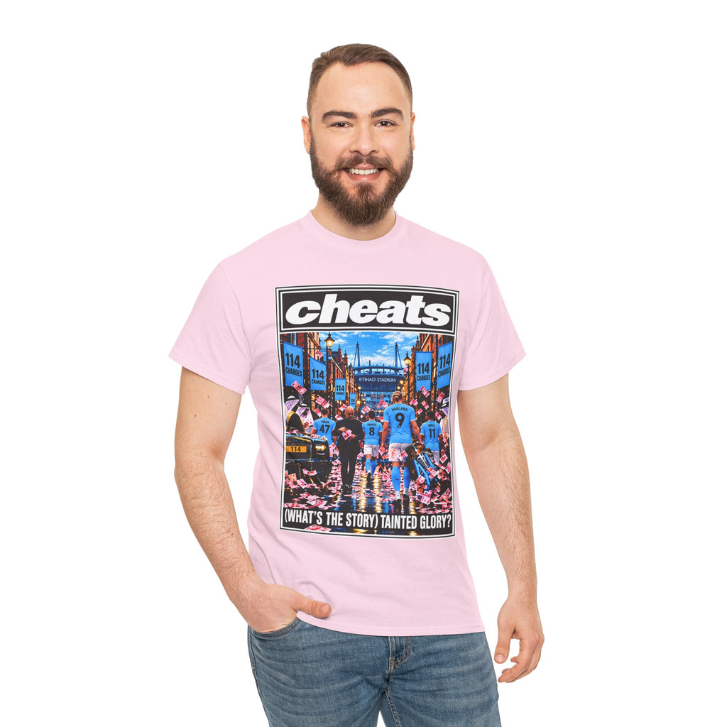 Cheats “What’s the Story? Tainted Glory?” Sports Graphic Cotton T-Shirt