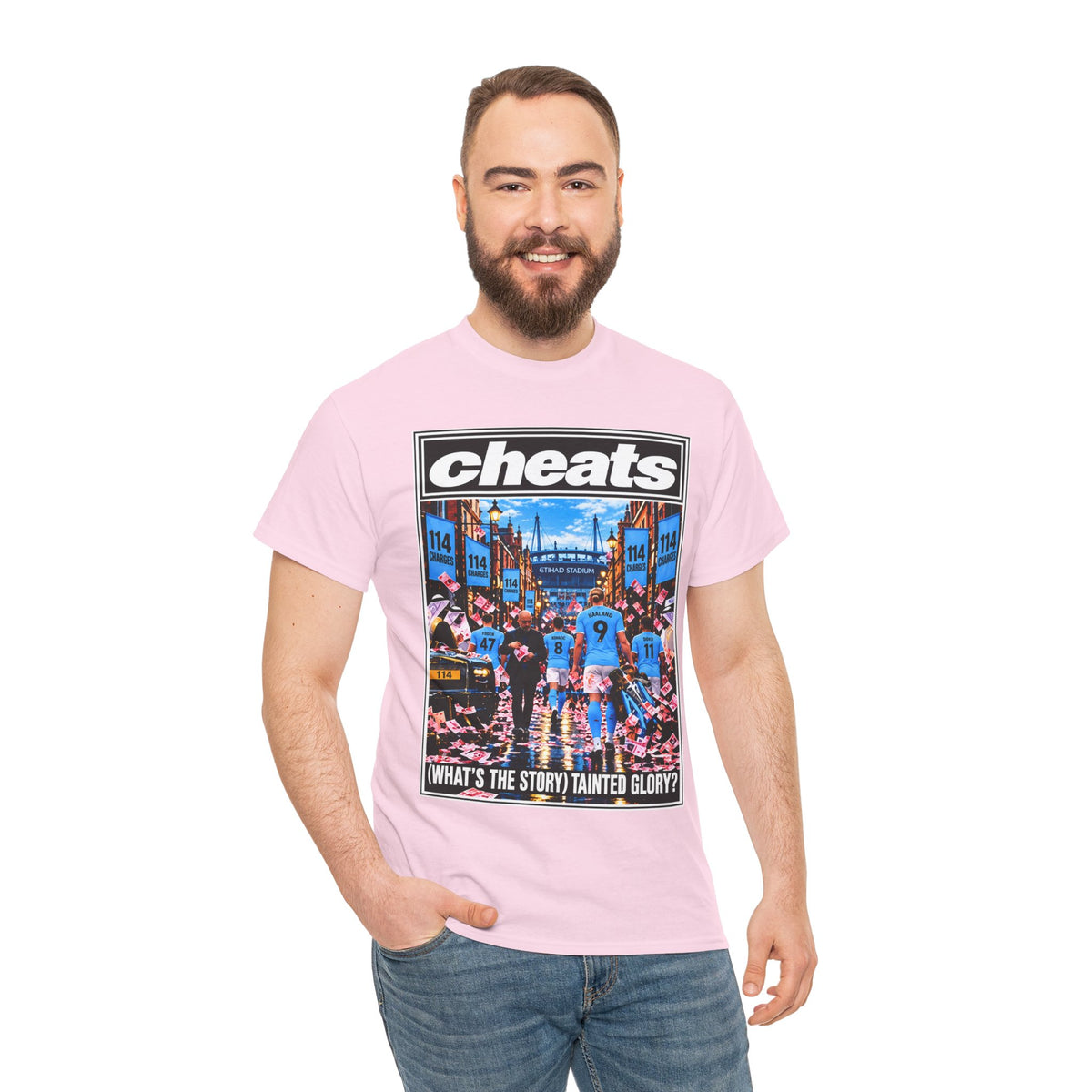 Cheats “What’s the Story? Tainted Glory?” Sports Graphic Cotton T-Shirt
