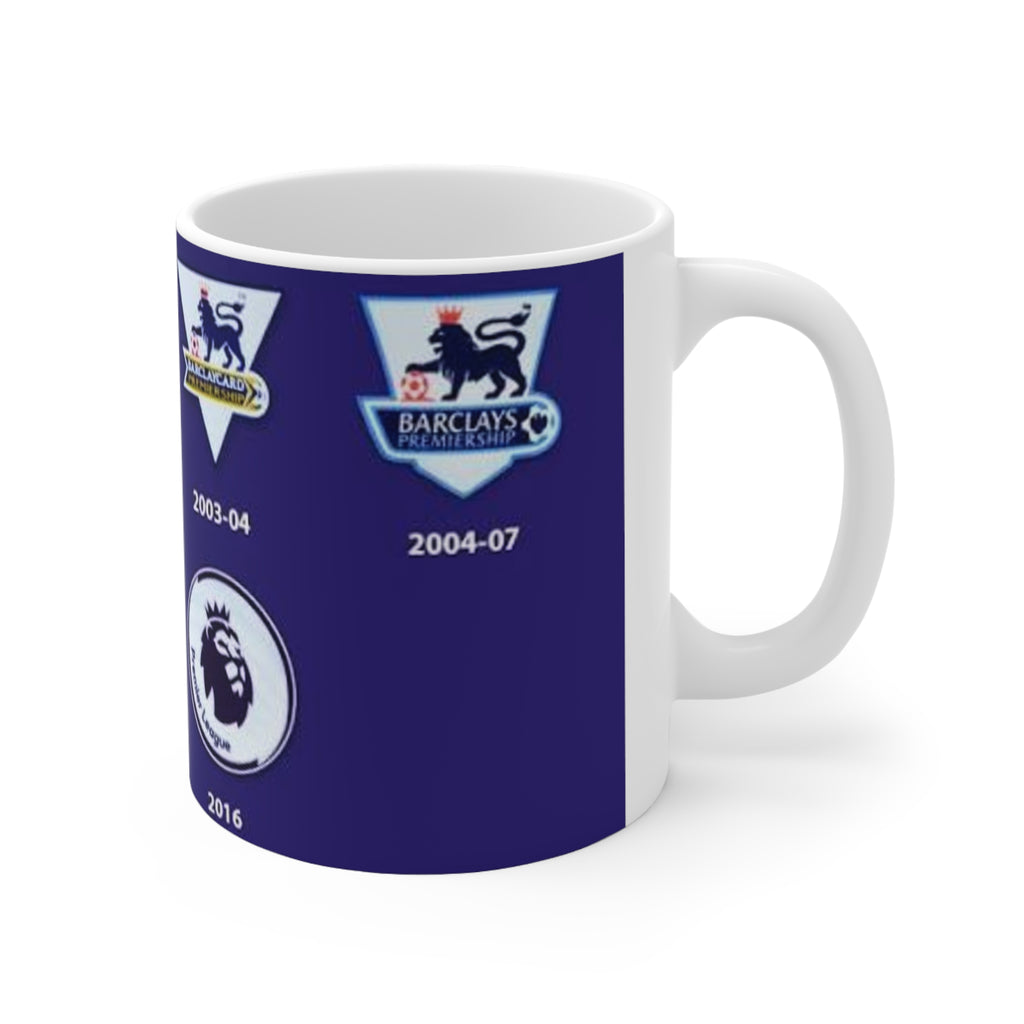 Premier League Sleeve Badges History Ceramic Coffee Cups, 11oz, 15oz