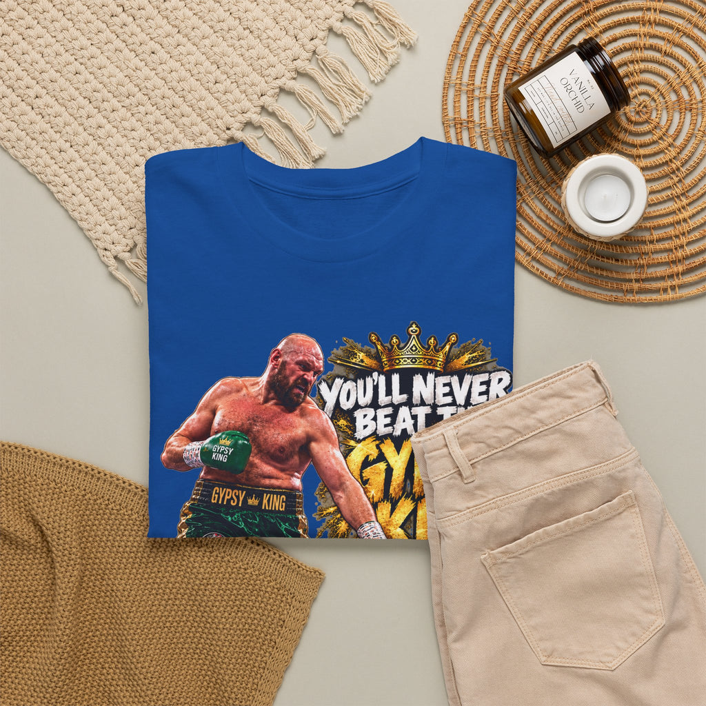 Boxing Graphic Tee – "You'll Never Beat the Gypsy King" Fight Shirt