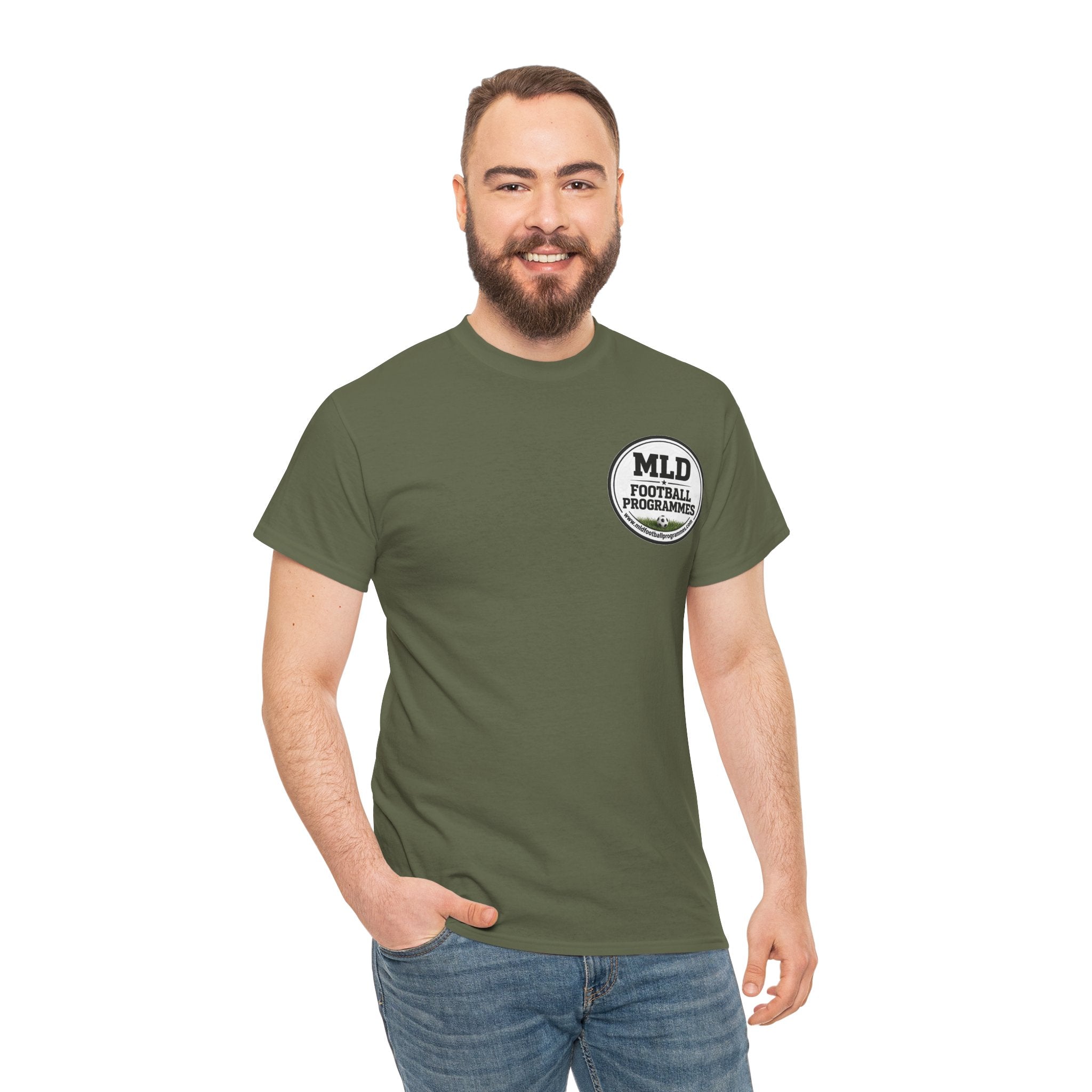 MLD Football Programmes Tee - Retro Logo Chest T-Shirt