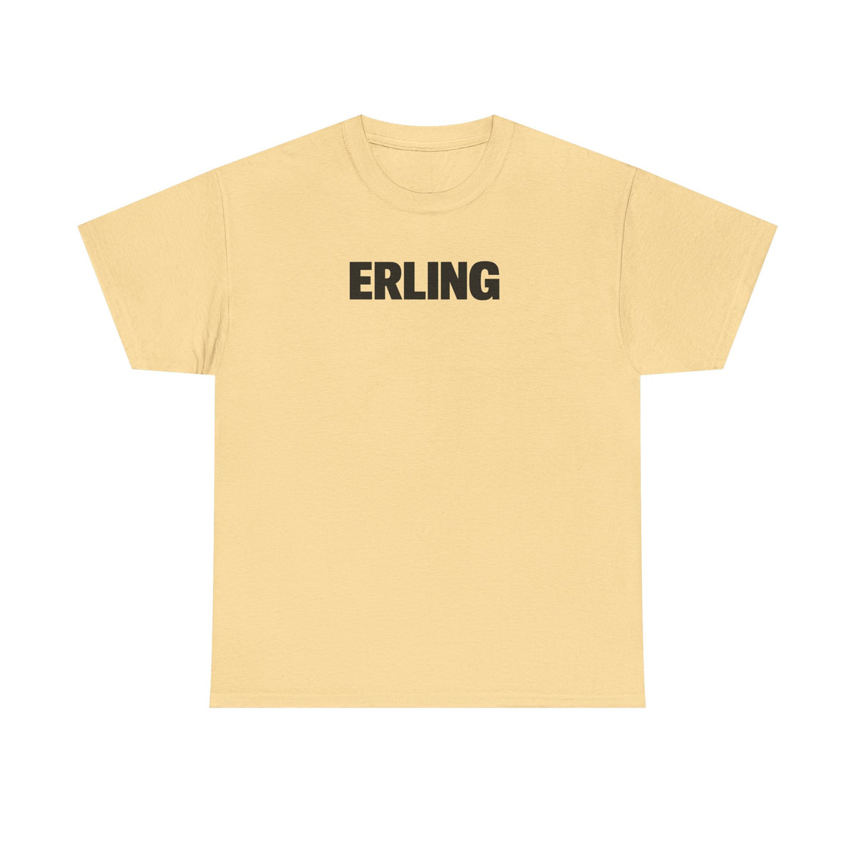 Erling Haaland Name Tee — Minimalist White Graphic T-Shirt