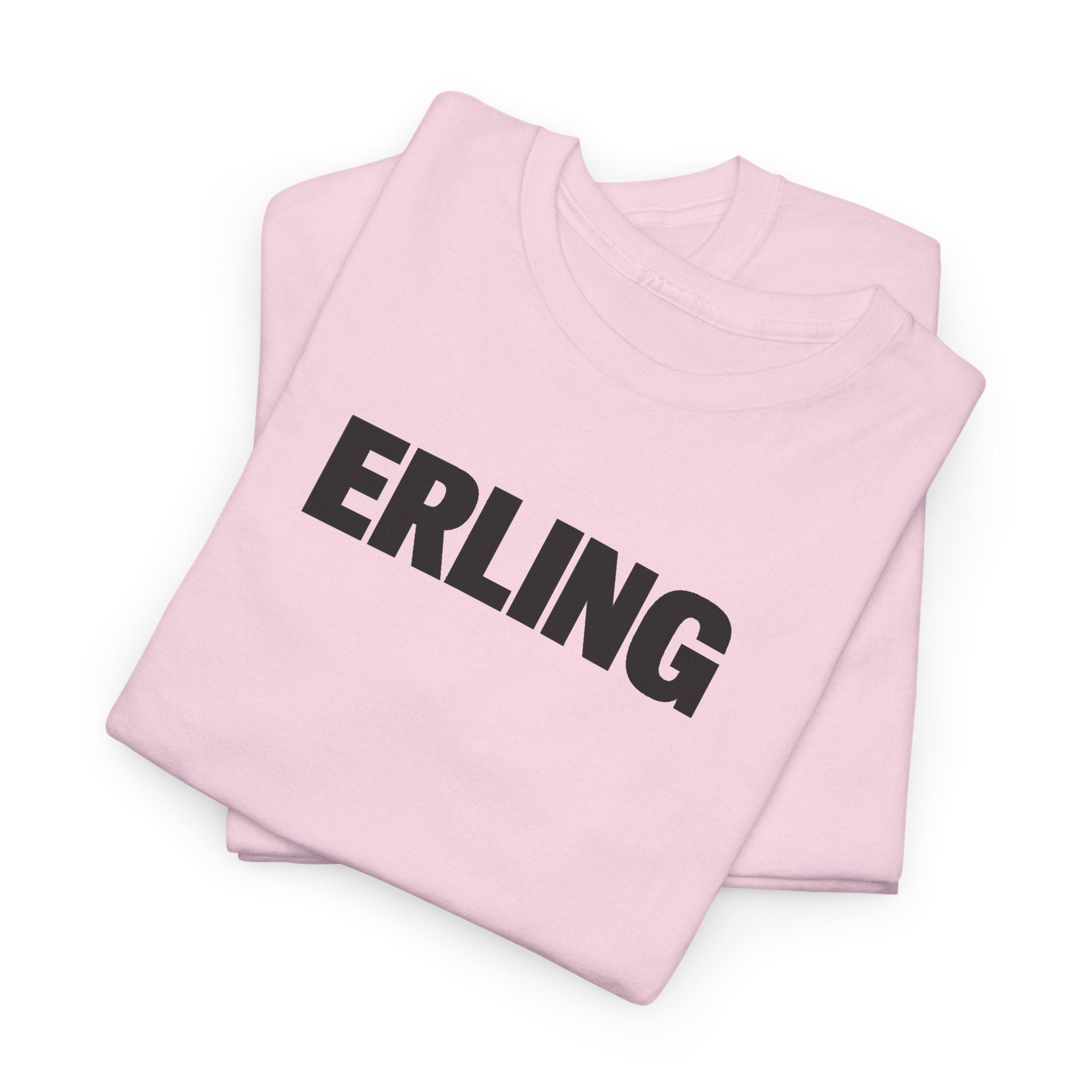 Erling Haaland Name Tee — Minimalist White Graphic T-Shirt