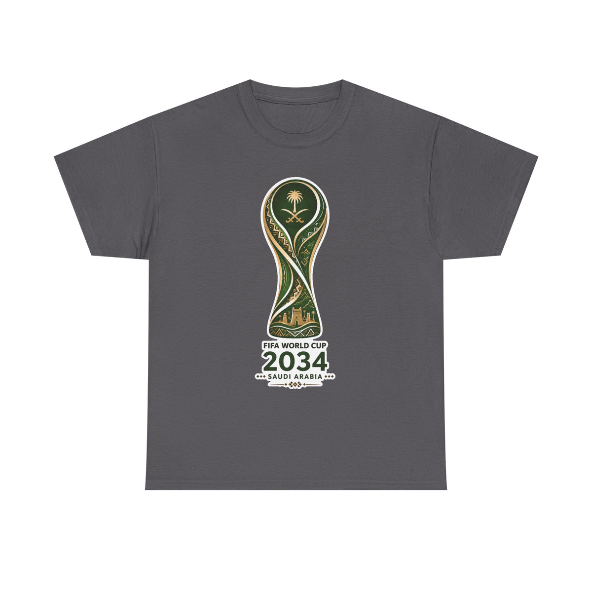 2034 FIFA World Cup Qatar 2034 Trophy Cotton T‑Shirt