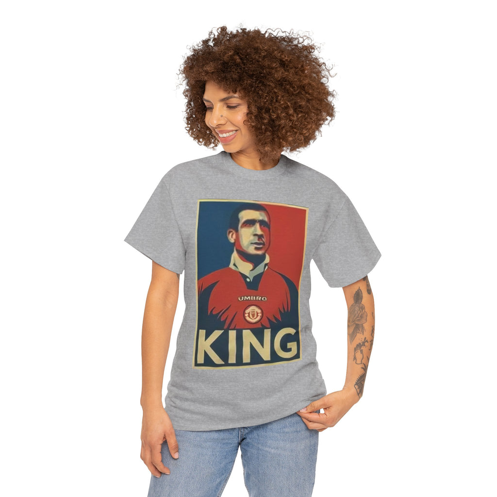 Eric Cantona King Manchester United Graphic Tee — Retro Sports Poster Football Shirt