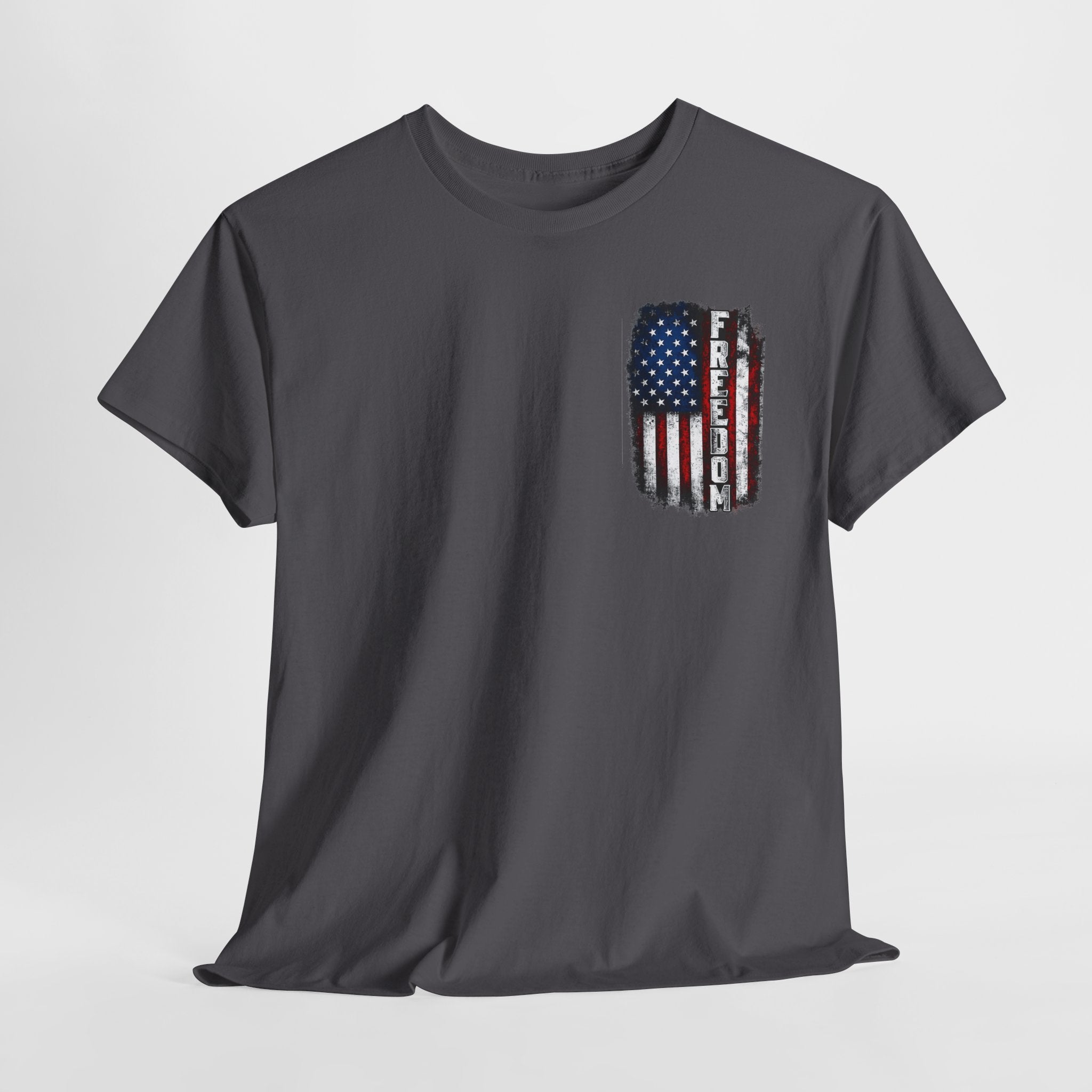 Freedom American Flag T-Shirt — Distressed USA Patriotic Tee
