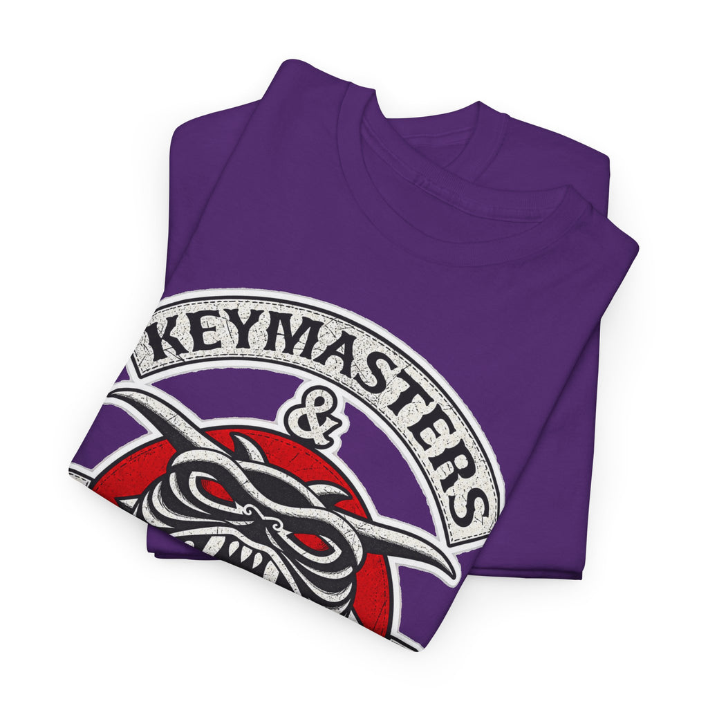 Keymasters & Gatekeepers Tee — Retro Demon Key Emblem Shirt (Since 1984)