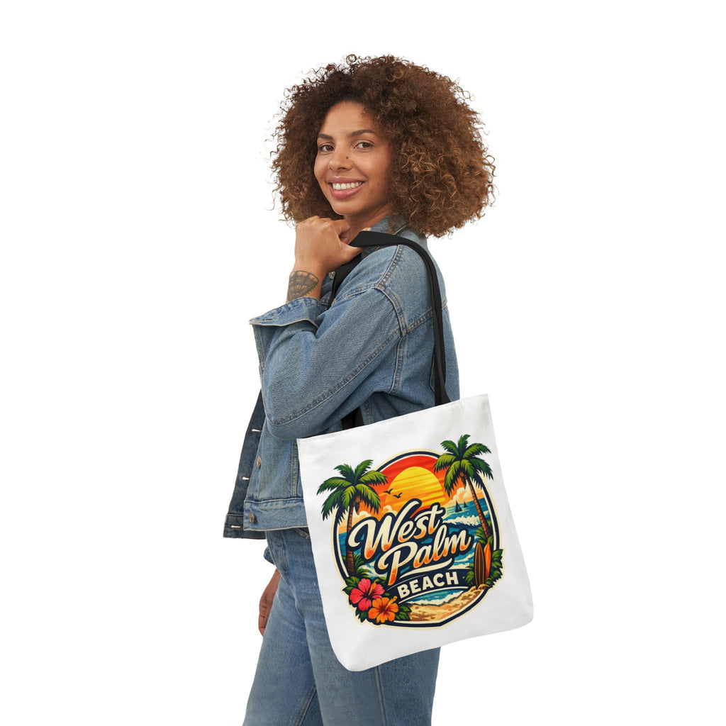 West Palm Beach Vintage Sunset Tote