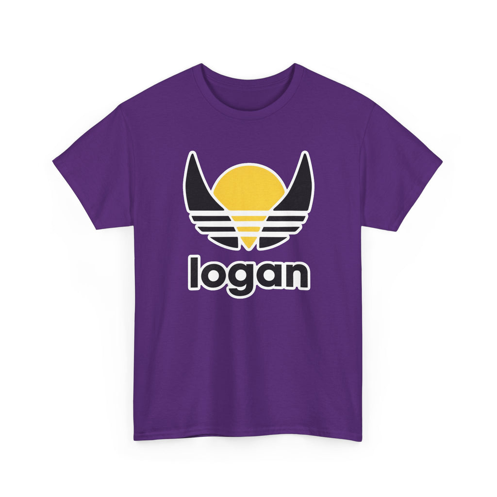 T‑Shirt — 'logan' Retro Sunrise Logo Cotton Tee