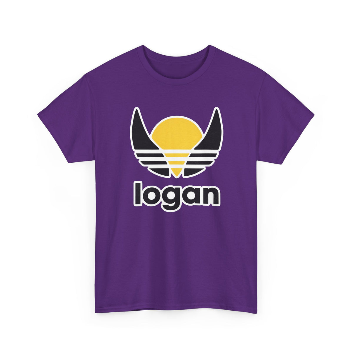 T‑Shirt — 'logan' Retro Sunrise Logo Cotton Tee