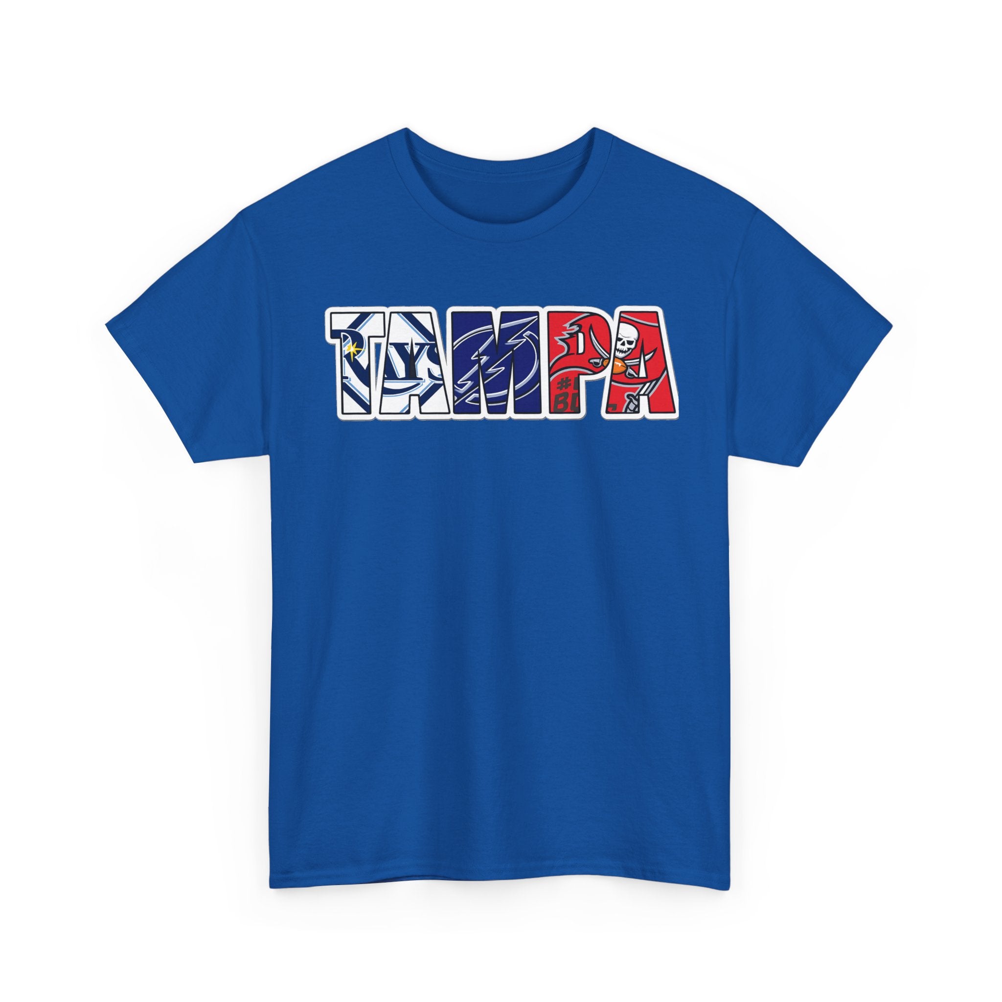 Tampa Block Letter Tee — Florida Flag Graphic T‑Shirt