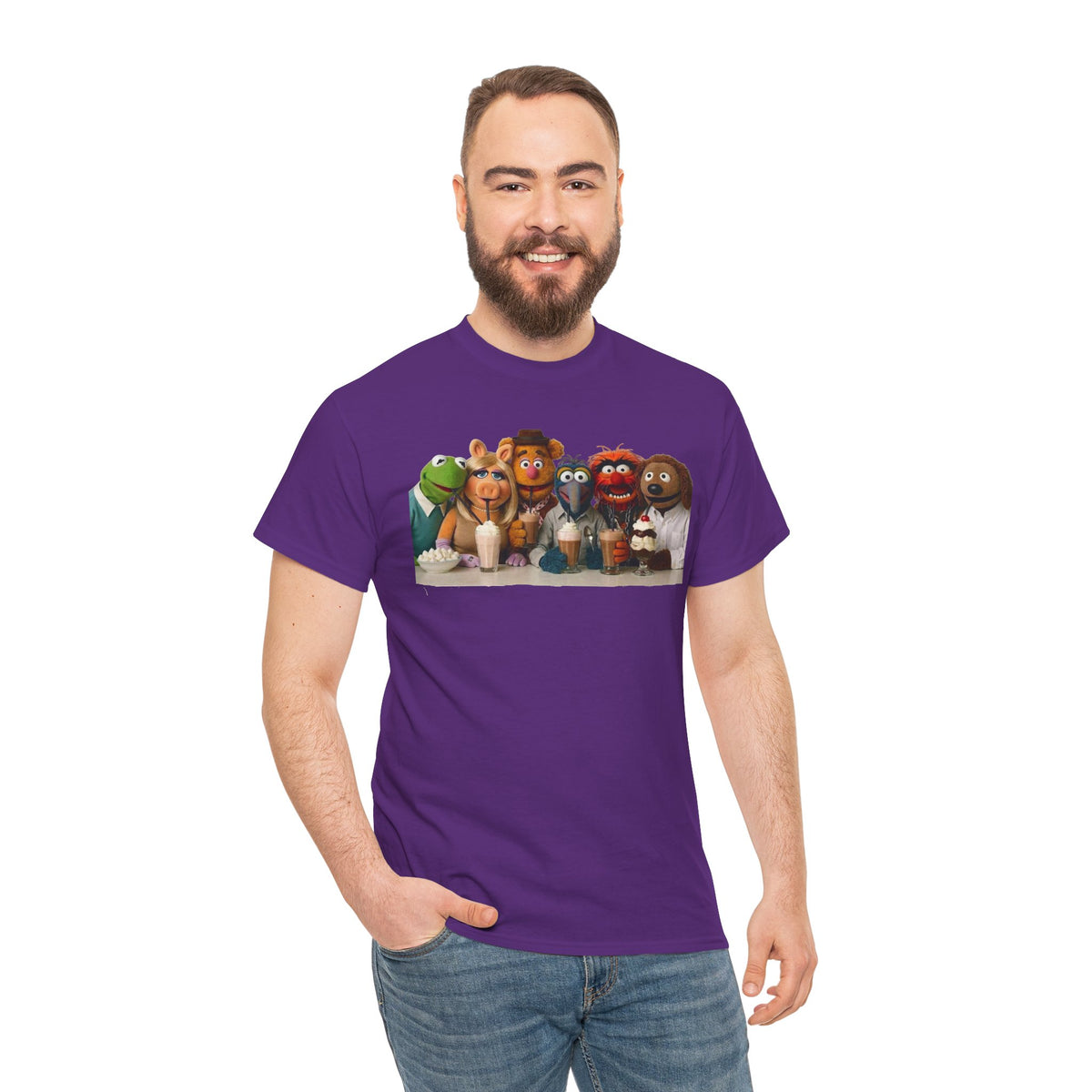 Muppet Cast Retro Poster Cotton T-Shirt