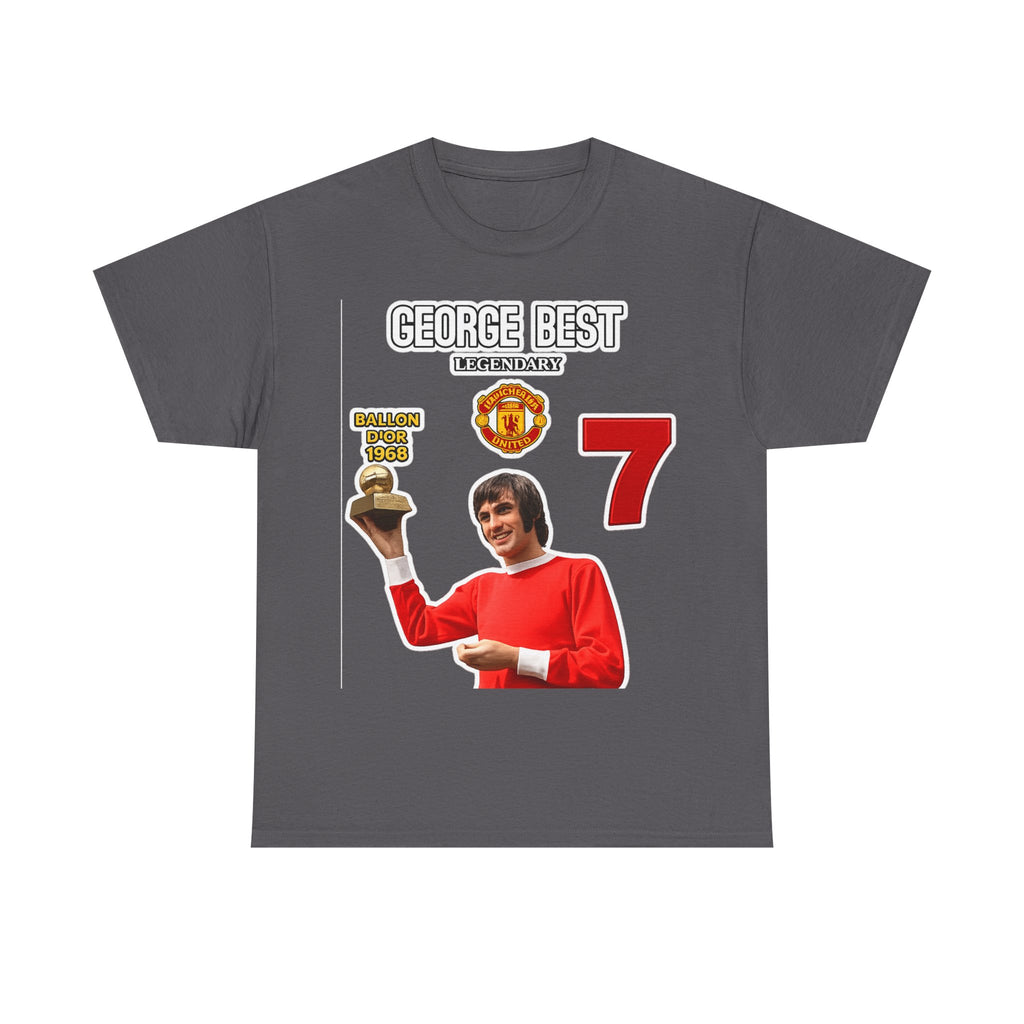 George Best Manchester United #7 Vintage Soccer T-Shirt – Ballon d'Or Tribute