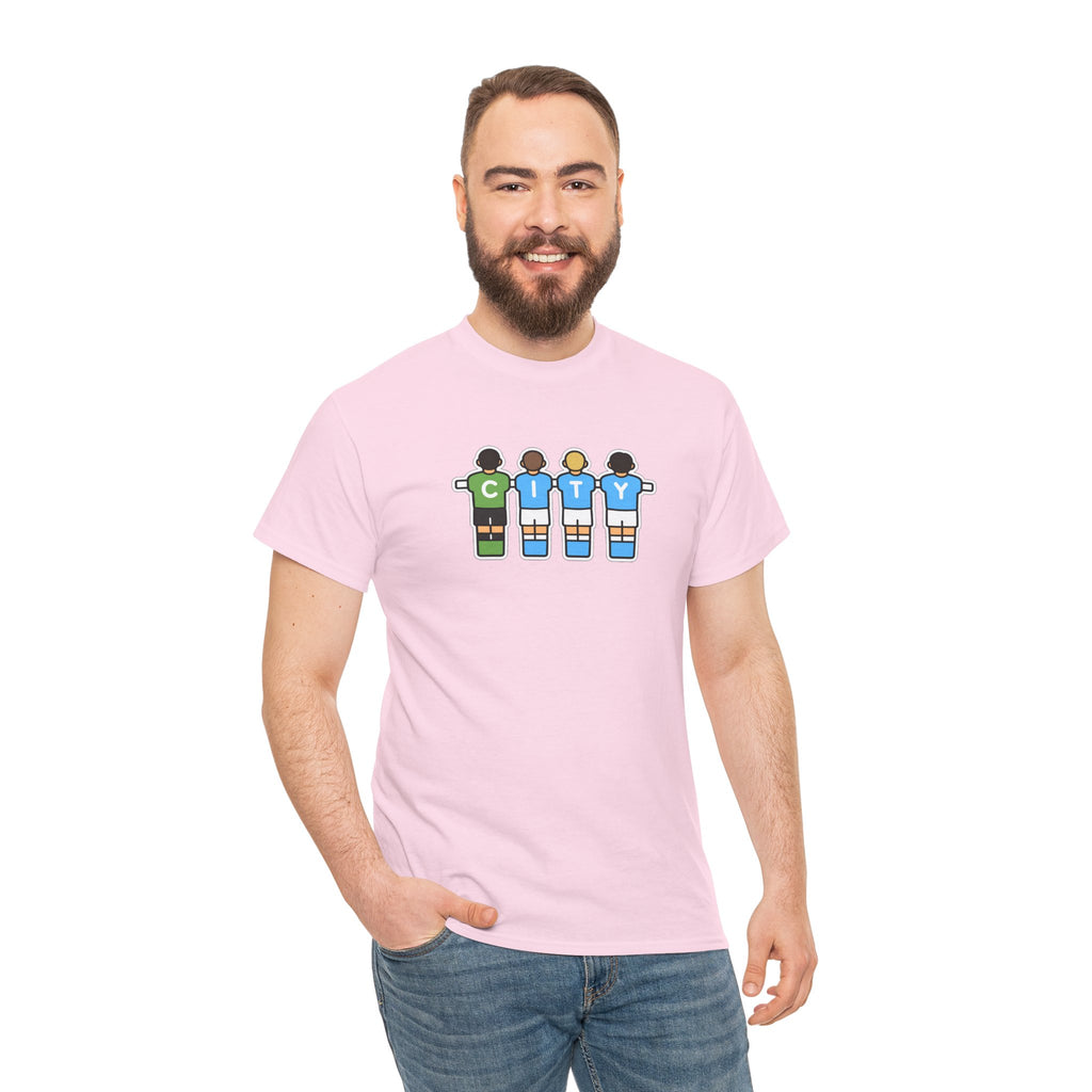City Soccer Team Tee — Retro Foosball Players Graphic T-Shirt