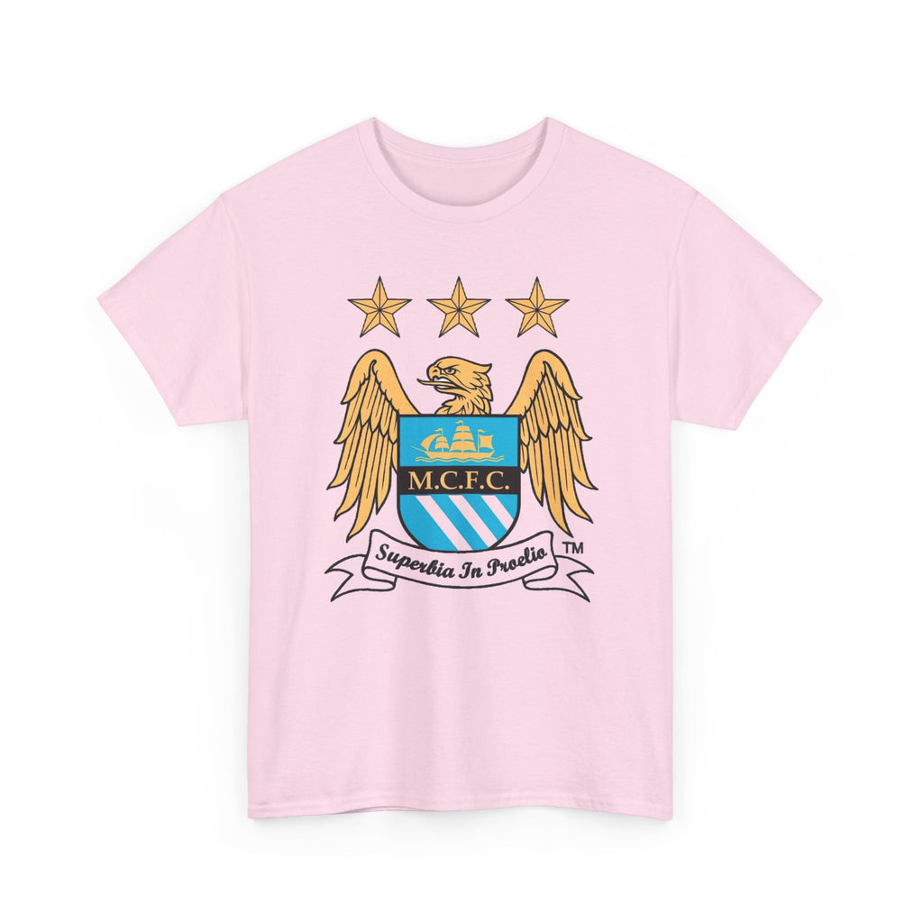Manchester City Retro Club Crest T‑Shirt — MCFC Vintage Style Club Emblem Tee