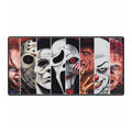 Horror Icons Desk Mat — Slasher Movie Villains Gaming Mousepad