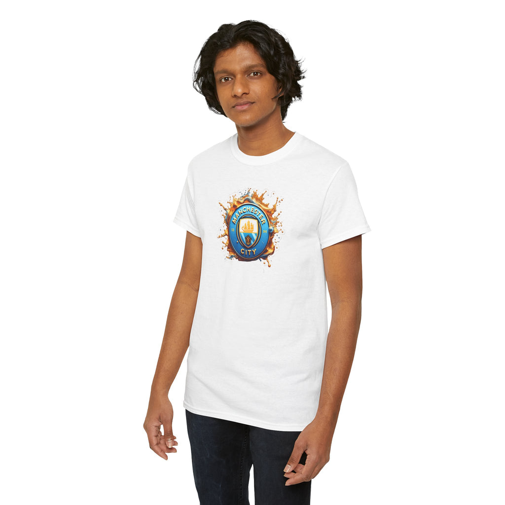 Manchester City T-Shirt – 'Eat. Sleep. City. Repeat.' Football Fan Tee