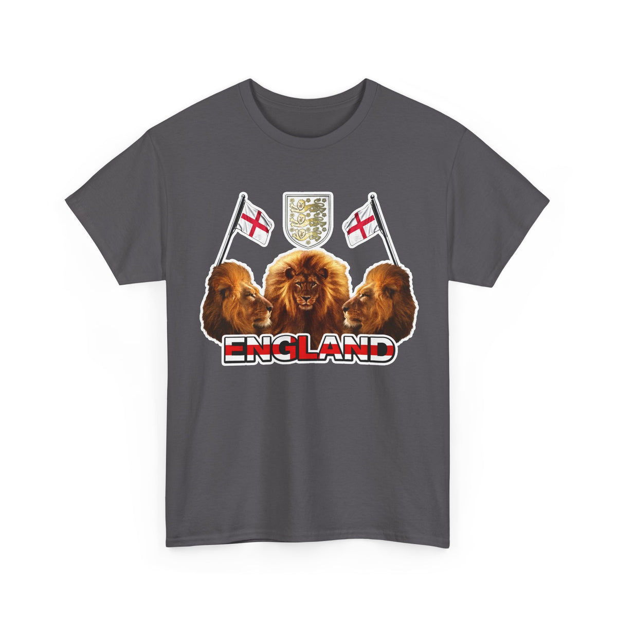 England 3 Lions Cotton Crest T-Shirt