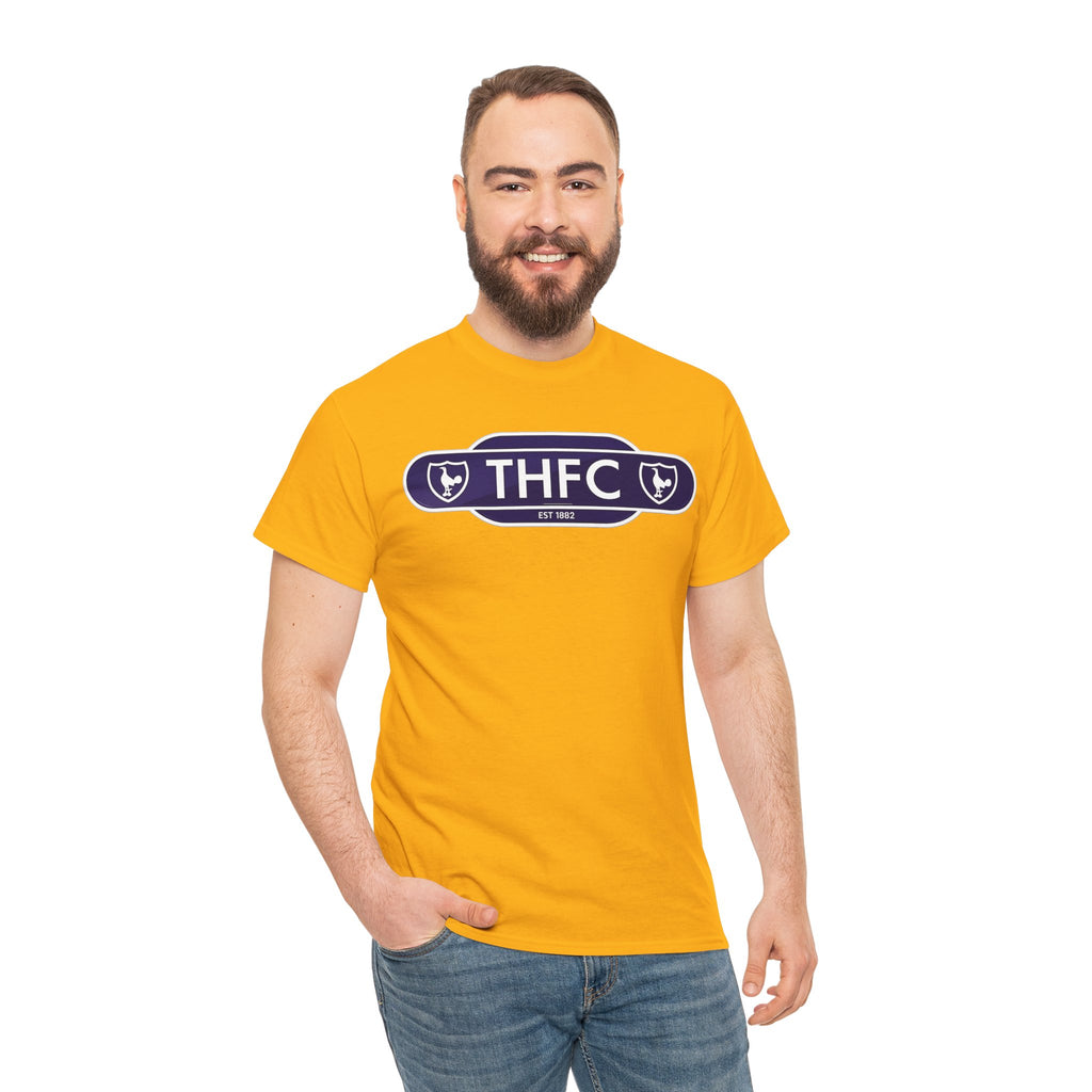 THFC Tottenham Hotspur Railway Sign T‑Shirt — Retro Football Club Tee