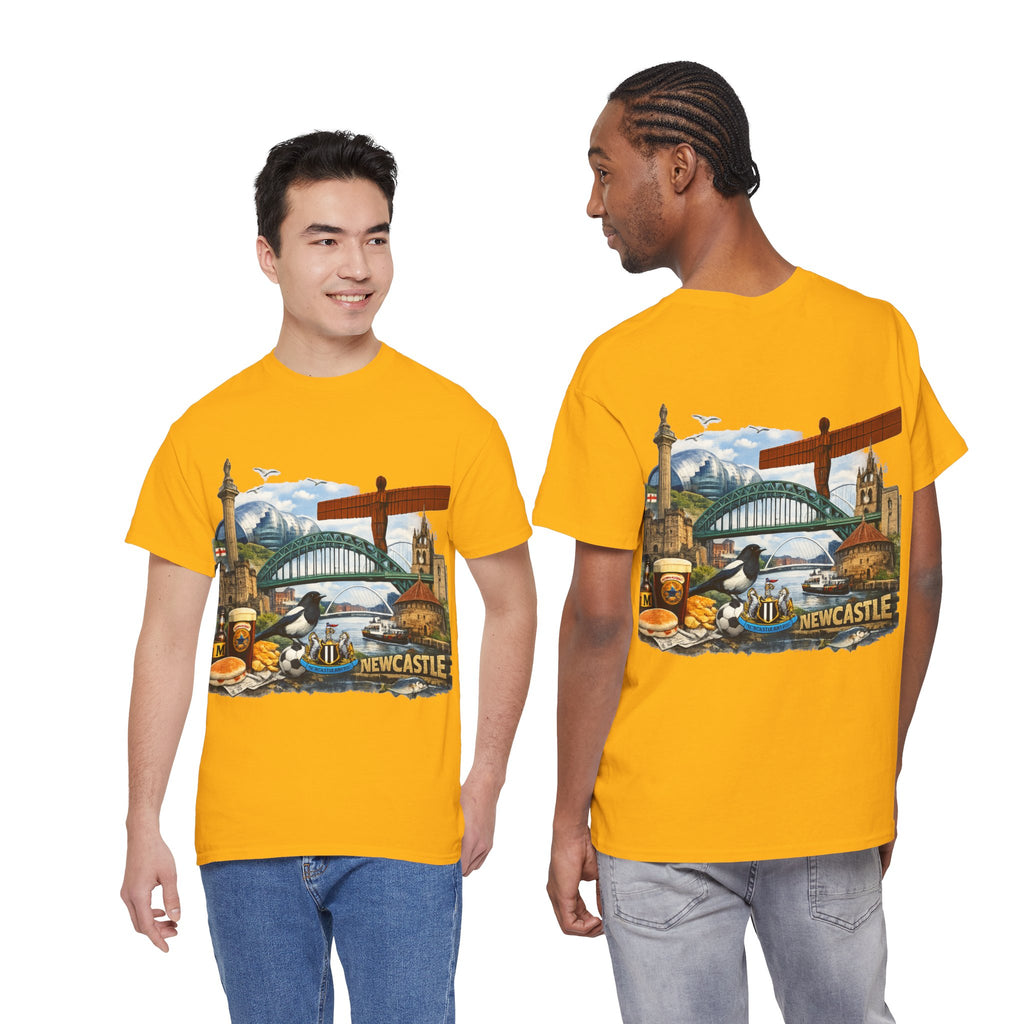 Newcastle Upon Tyne Landmark Tee — Vintage Cityscape T-Shirt
