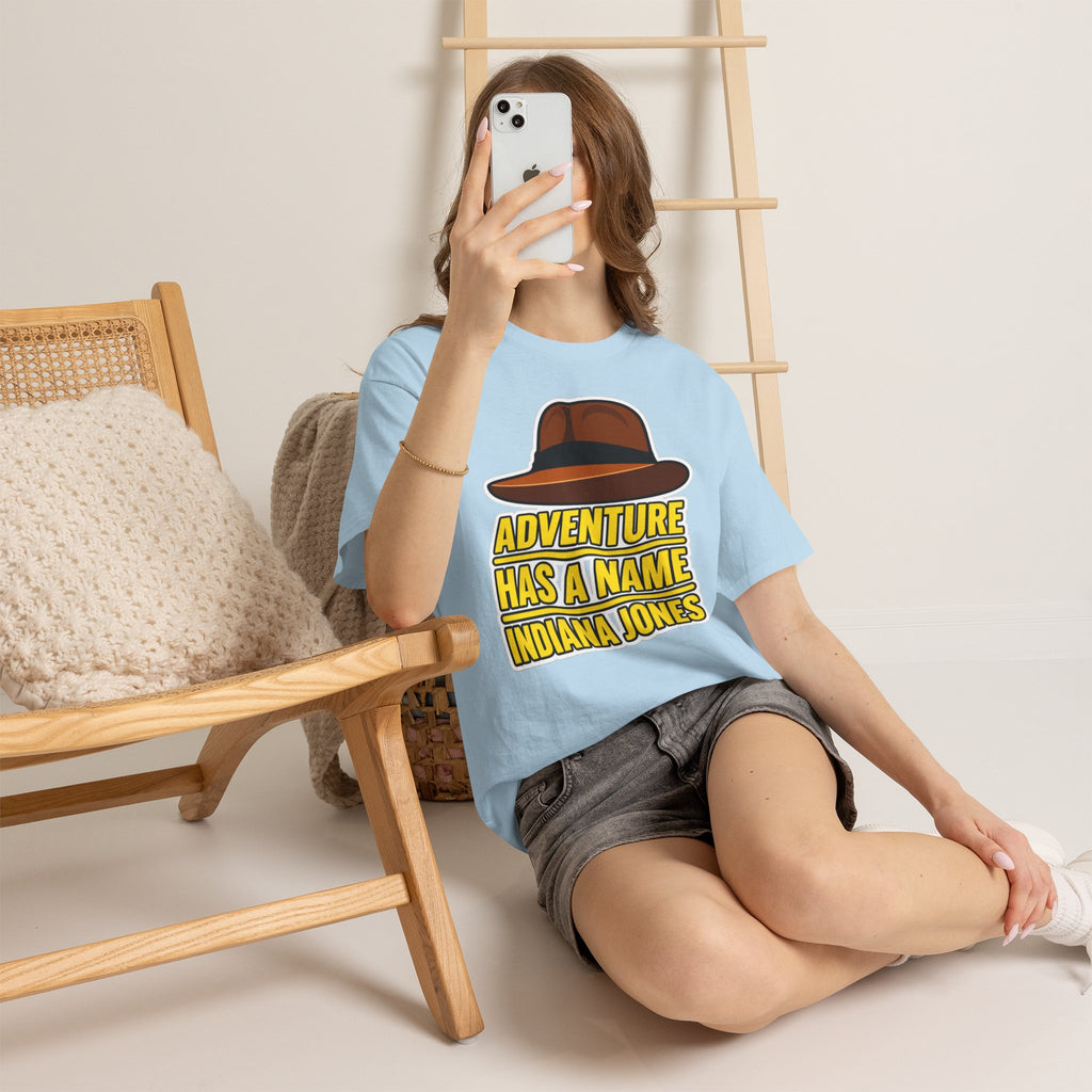 Adventure Has a Name Indiana Jones Graphic Cotton T-Shirt