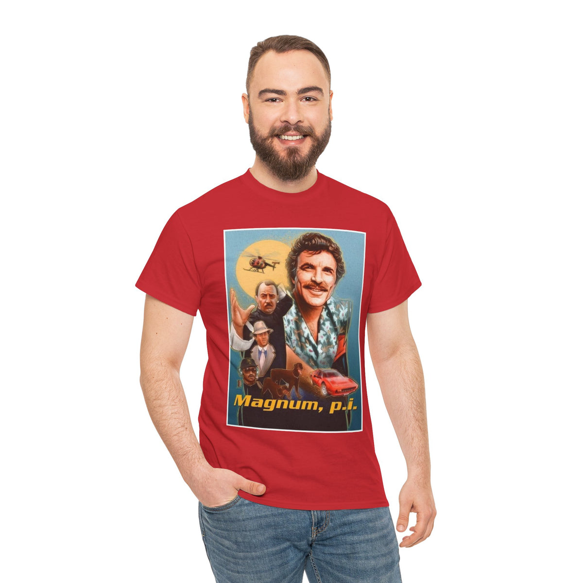 Magnum, P.I. Retro TV Show Inspired Cotton T-Shirt