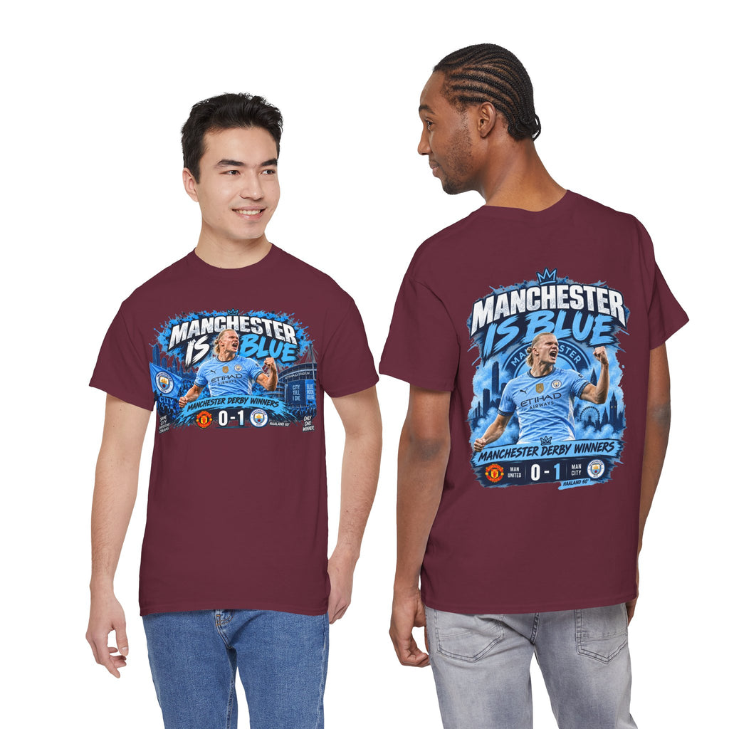 Manchester Is Blue Derby Winners 2026 Cotton T-Shirt