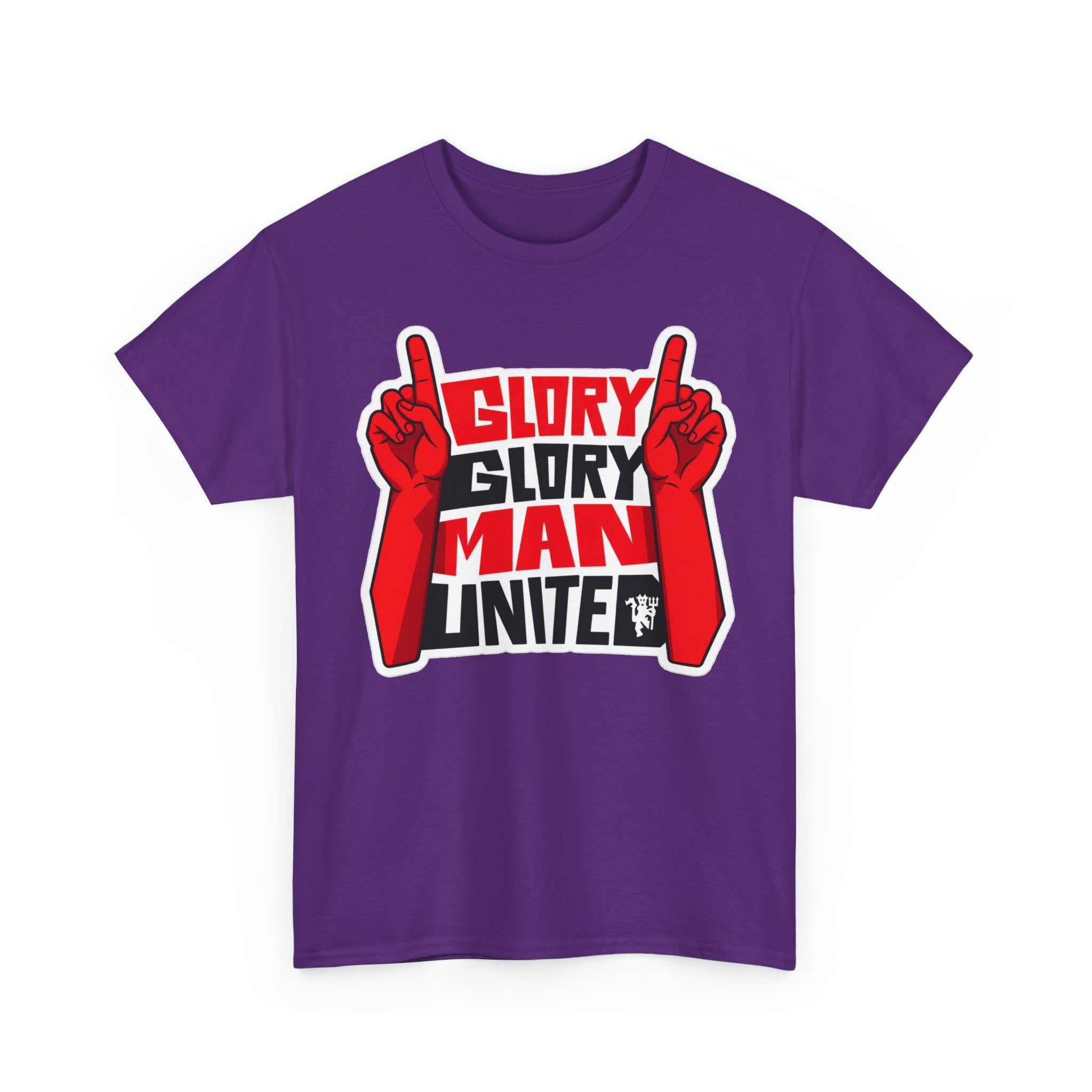 Glory Glory Man United T-Shirt — Retro Red Football Fan Tee