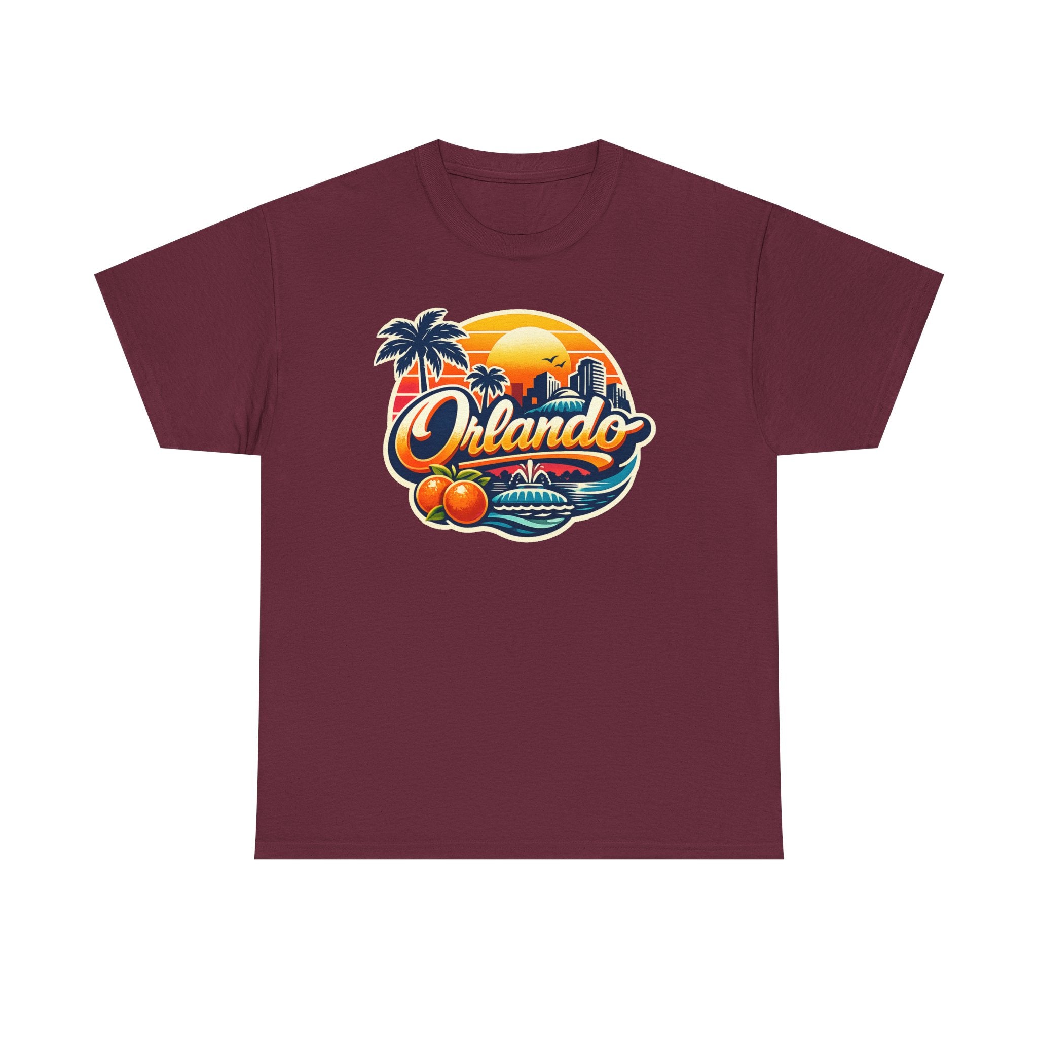 Orlando Retro Sunset T-Shirt — Vintage Florida Vacation Tee