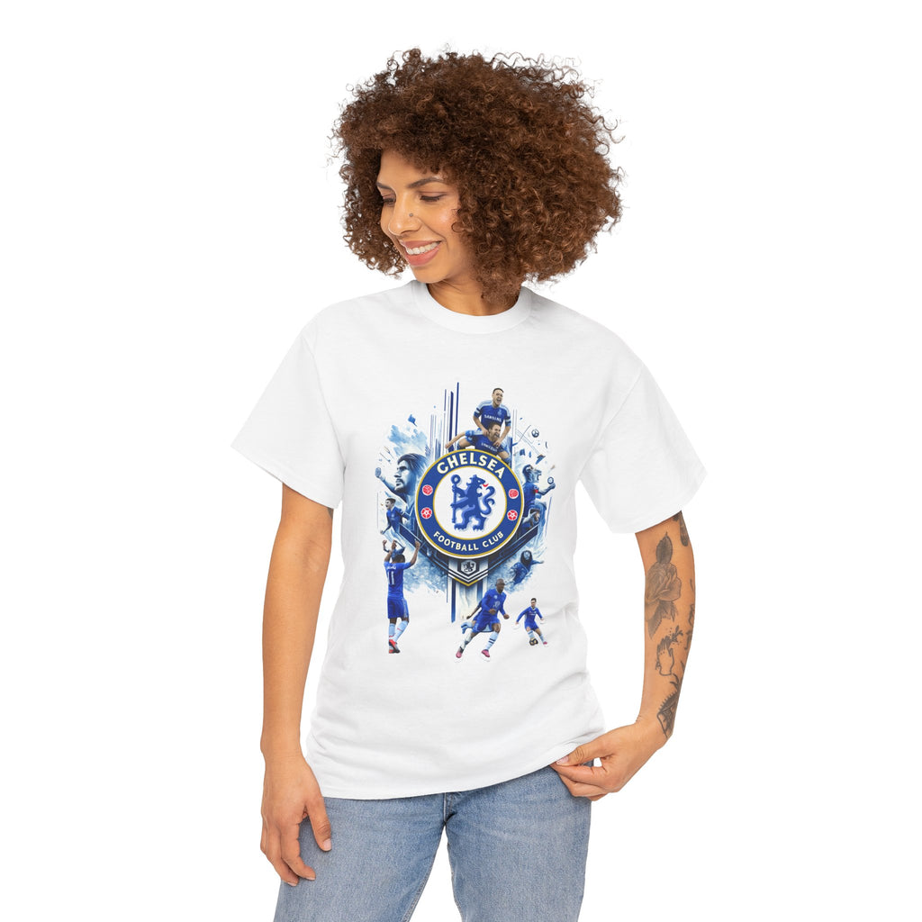 Chelsea FC Crest Players T-Shirt — Blue Football Fan Tee