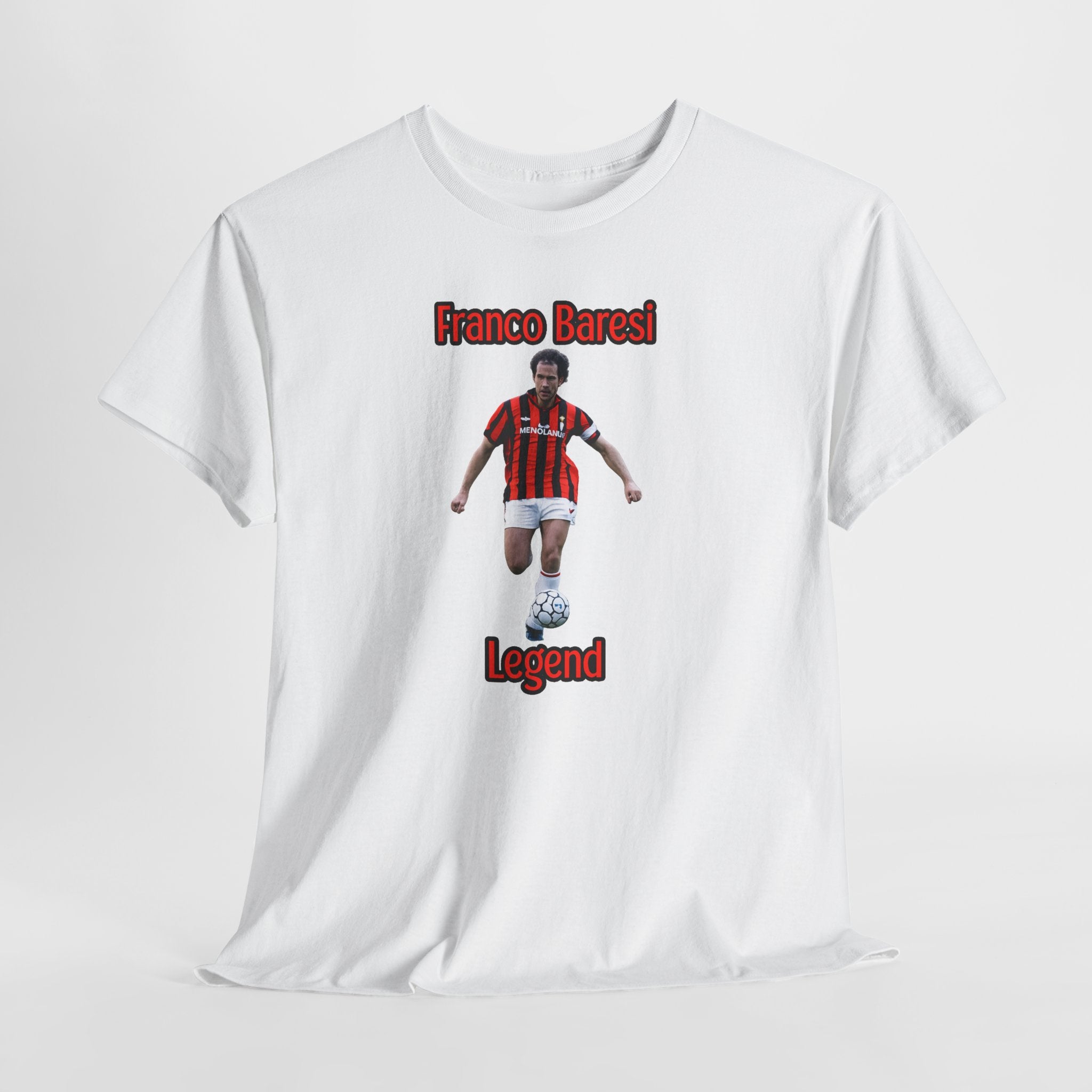 Franco Baresi Legend Tee — AC Milan Retro Soccer Graphic T-Shirt
