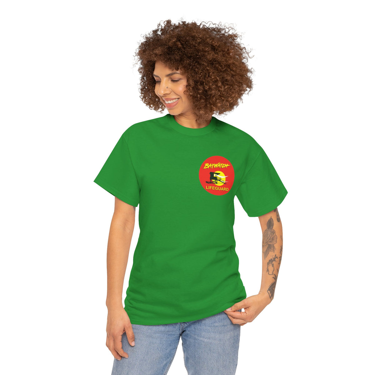 Baywatch Lifeguard Graphic Cotton T-Shirt
