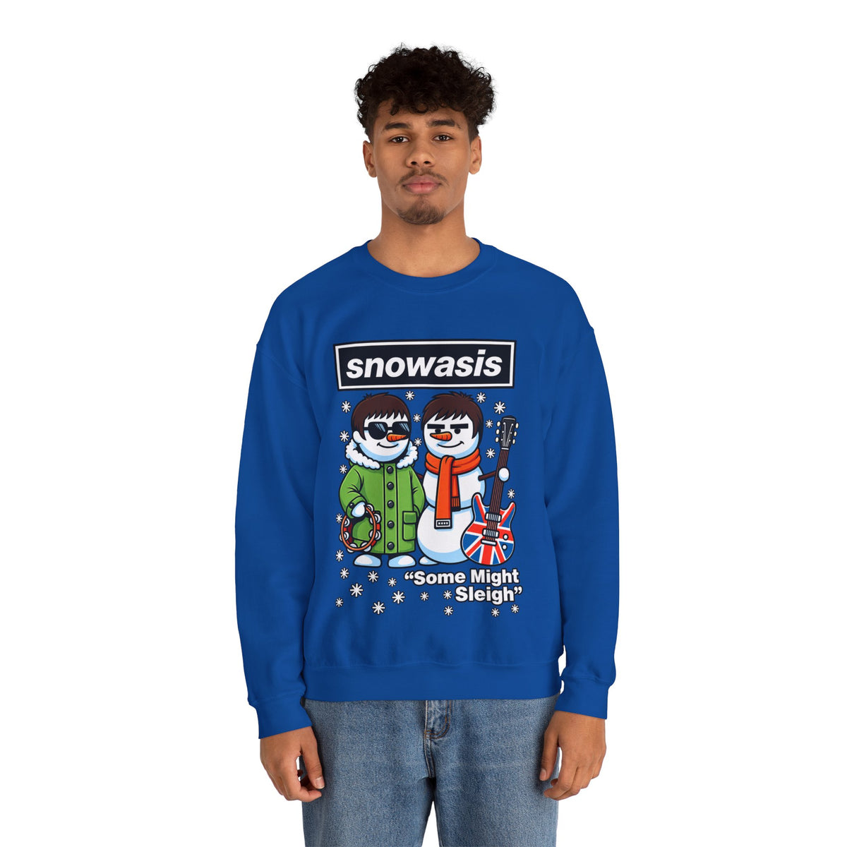 Snowasis "Some Might Sleigh" #Oasis Inspired Crewneck Sweatshirt