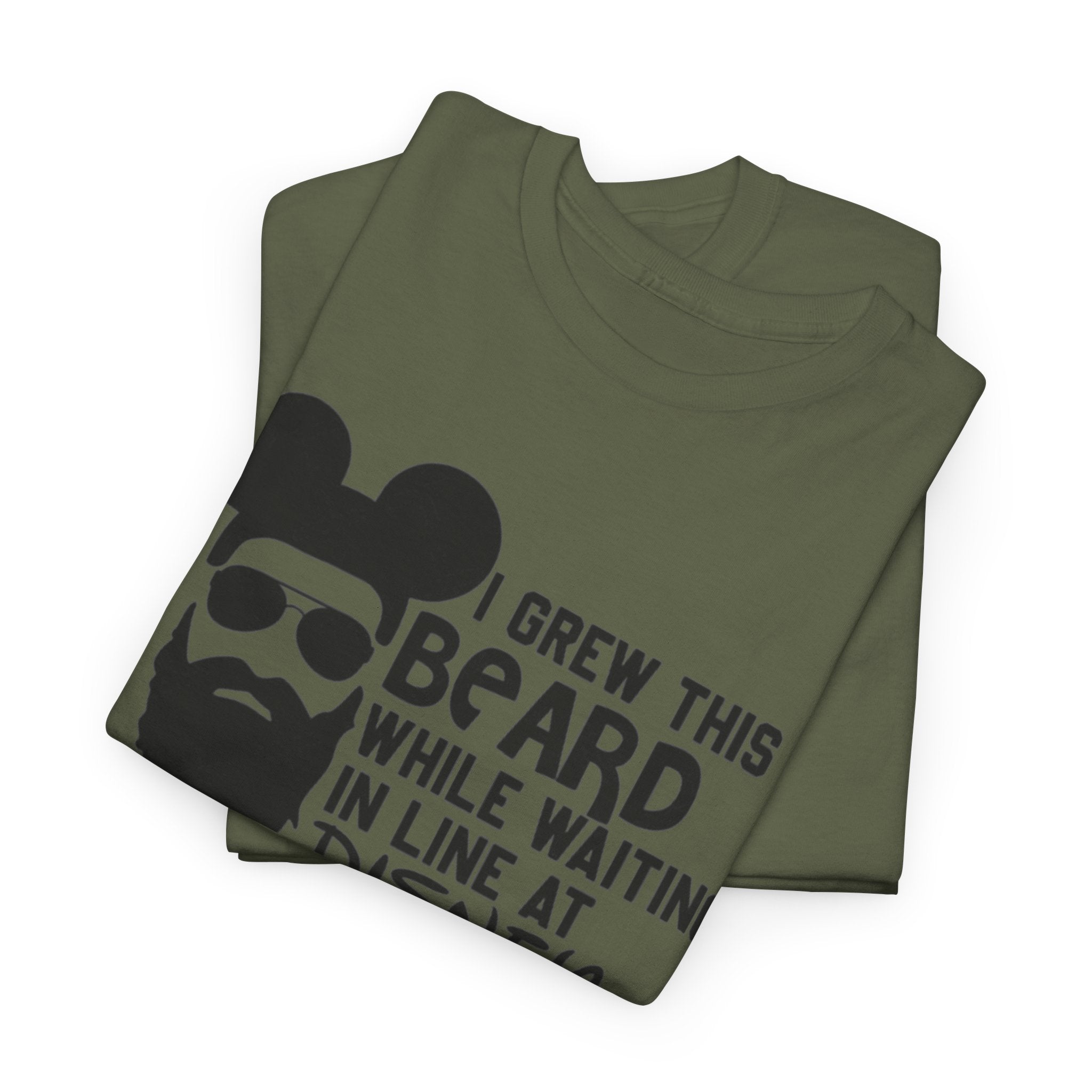 Beard While Waiting Tee – "I Grew This Beard While Waiting In Line At Disney" Funny Disney Dad T-Shirt